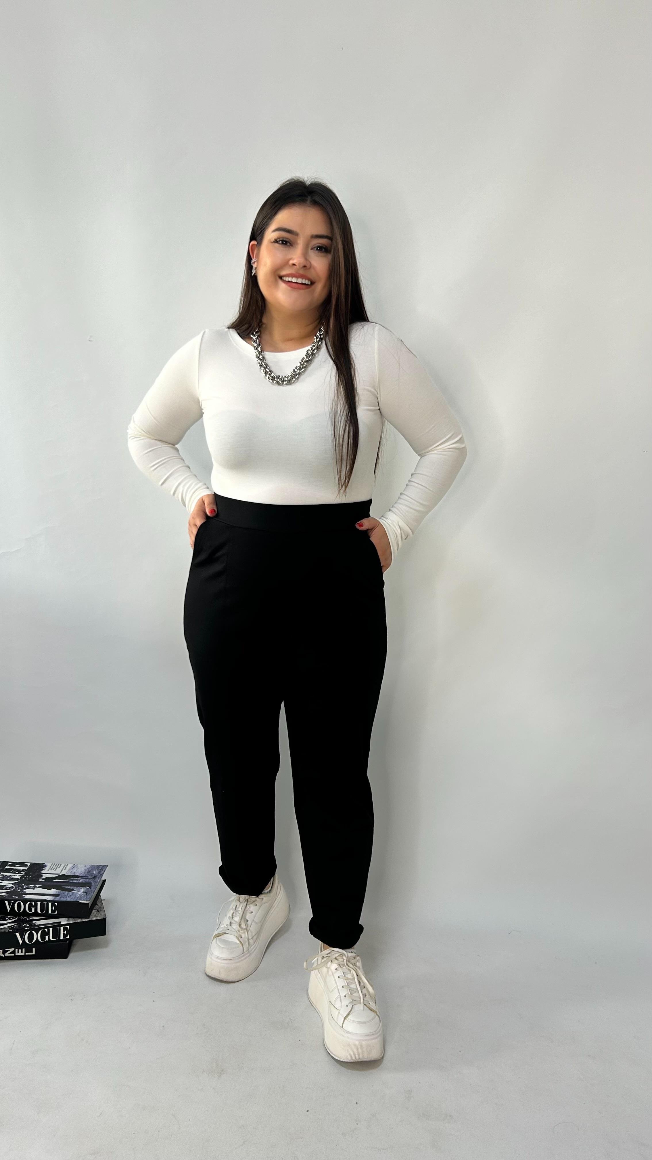 Siyah Çelik Cepli Pantolon