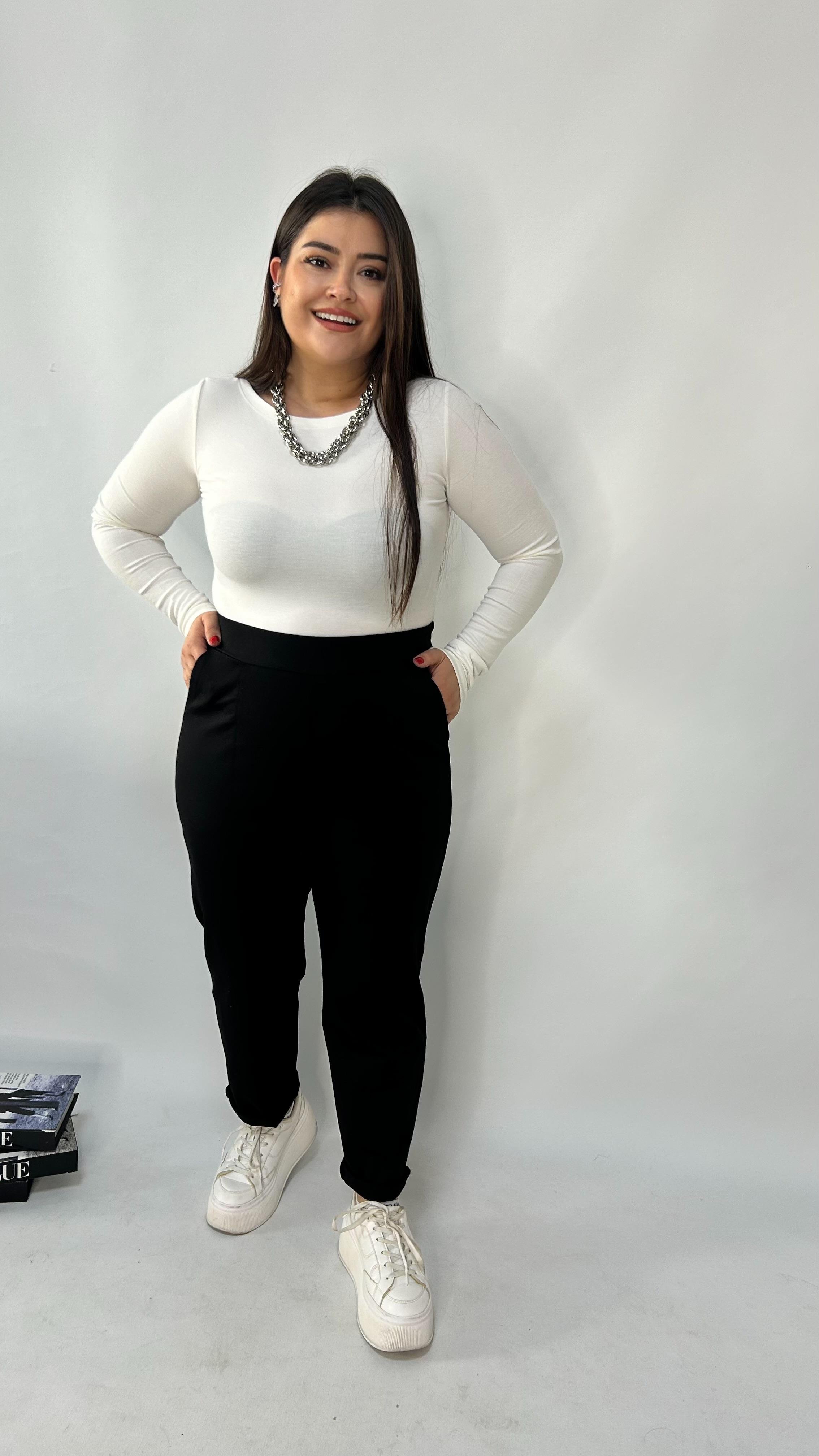 Siyah Çelik Cepli Pantolon