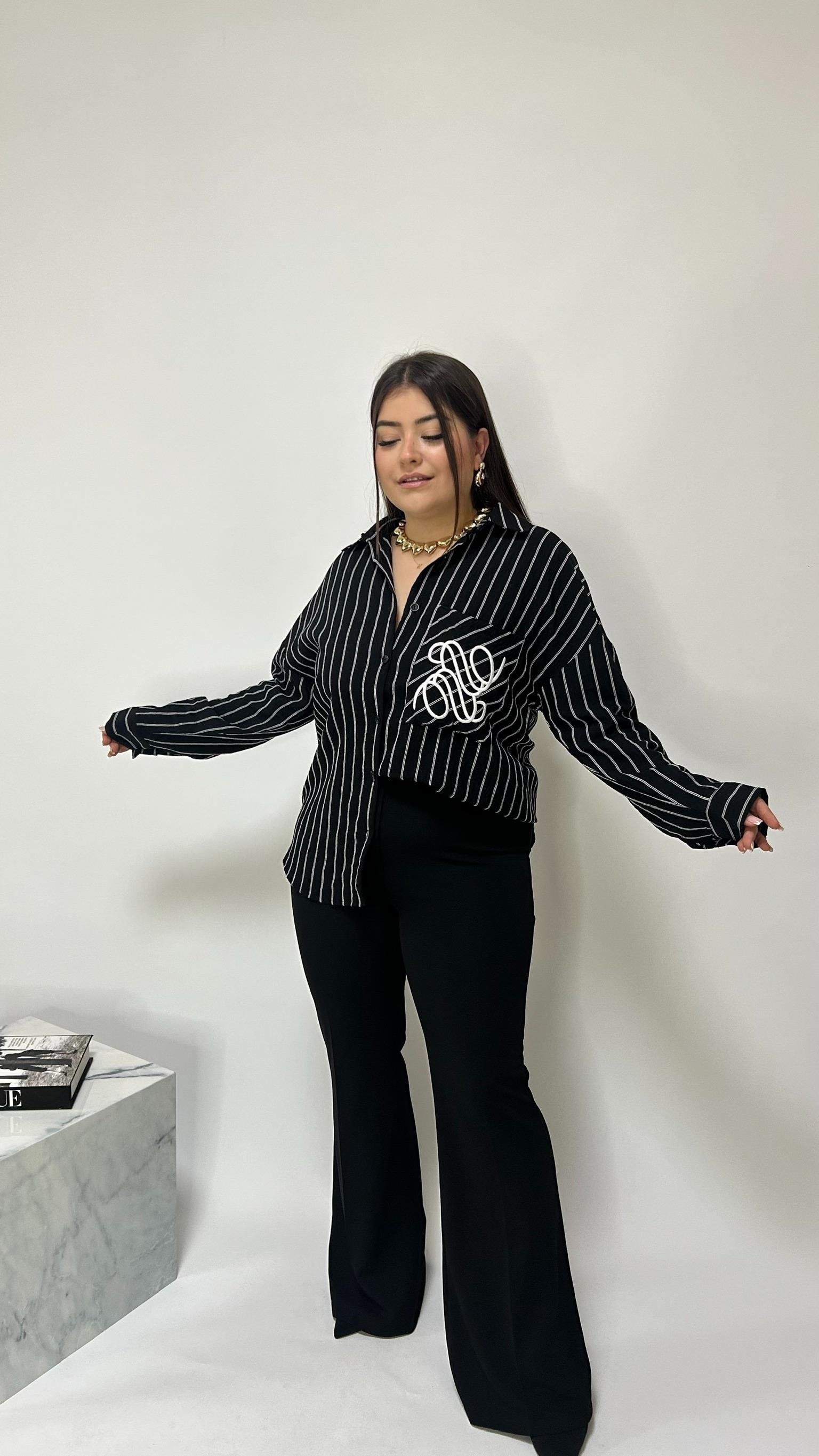 Siyah Sihirli İspanyol Pantolon