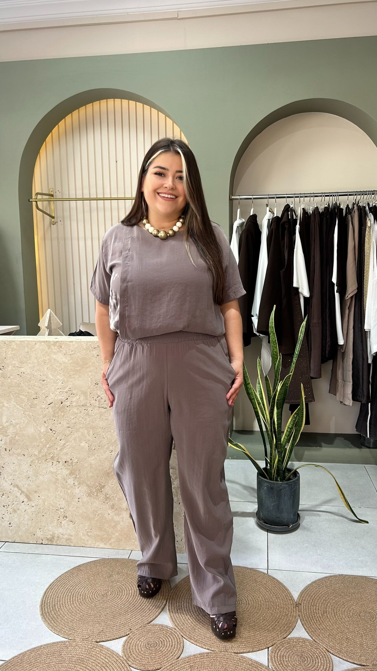 Vizon Baskılı Tencel Takım 