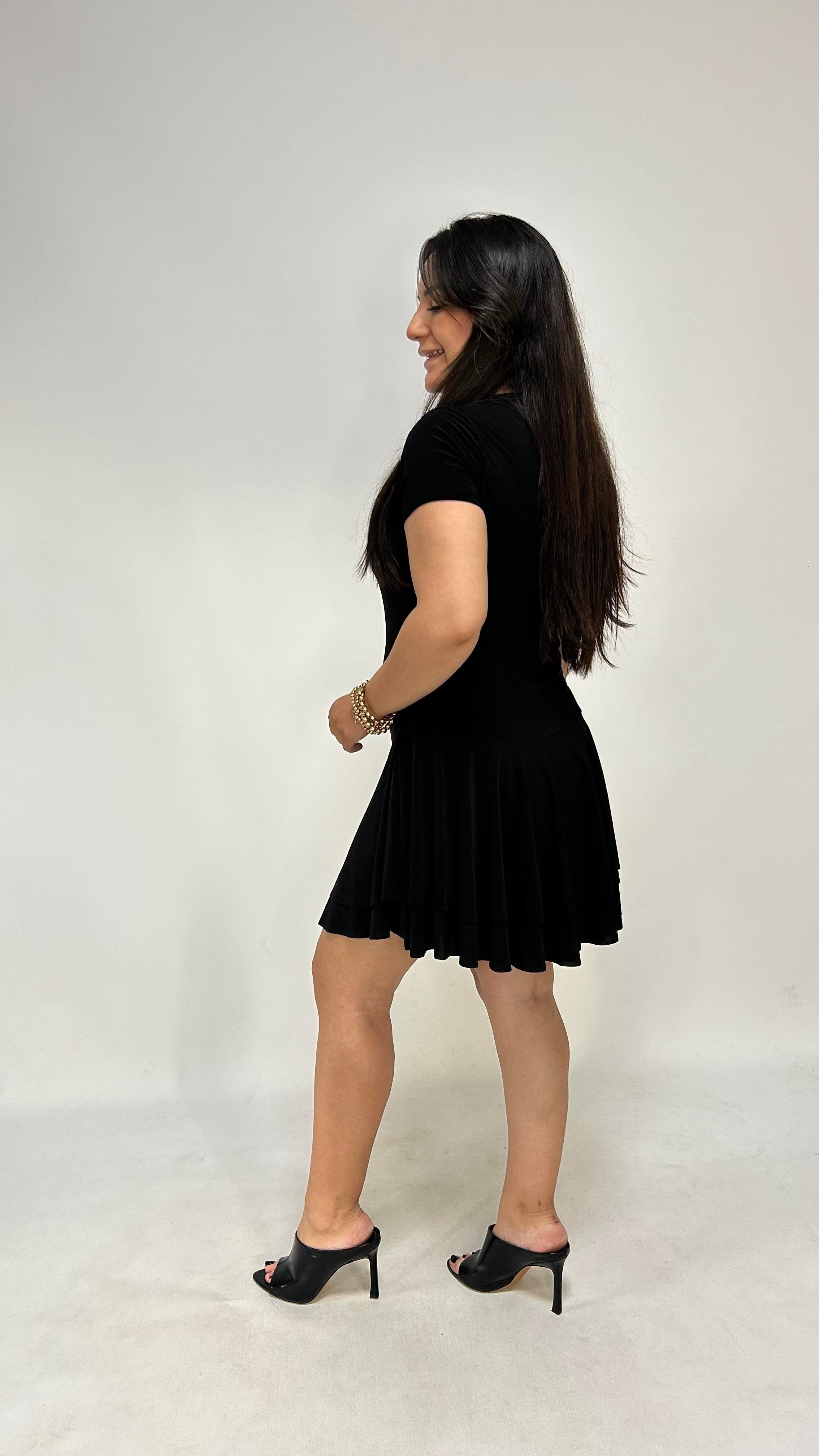 Volanlı Sandy Elbise