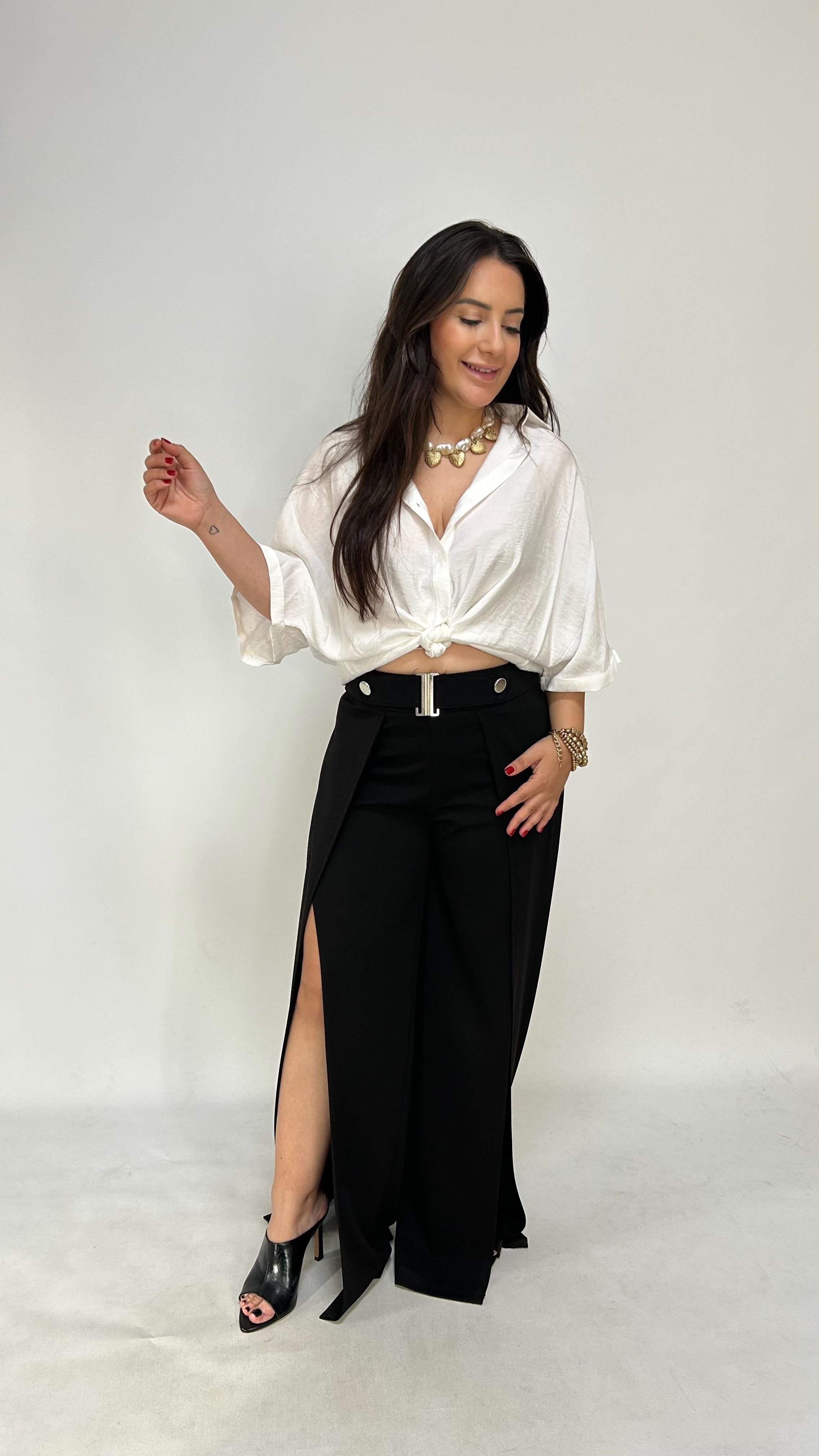 Yırtmaç Detaylı Tasarım Pantolon 