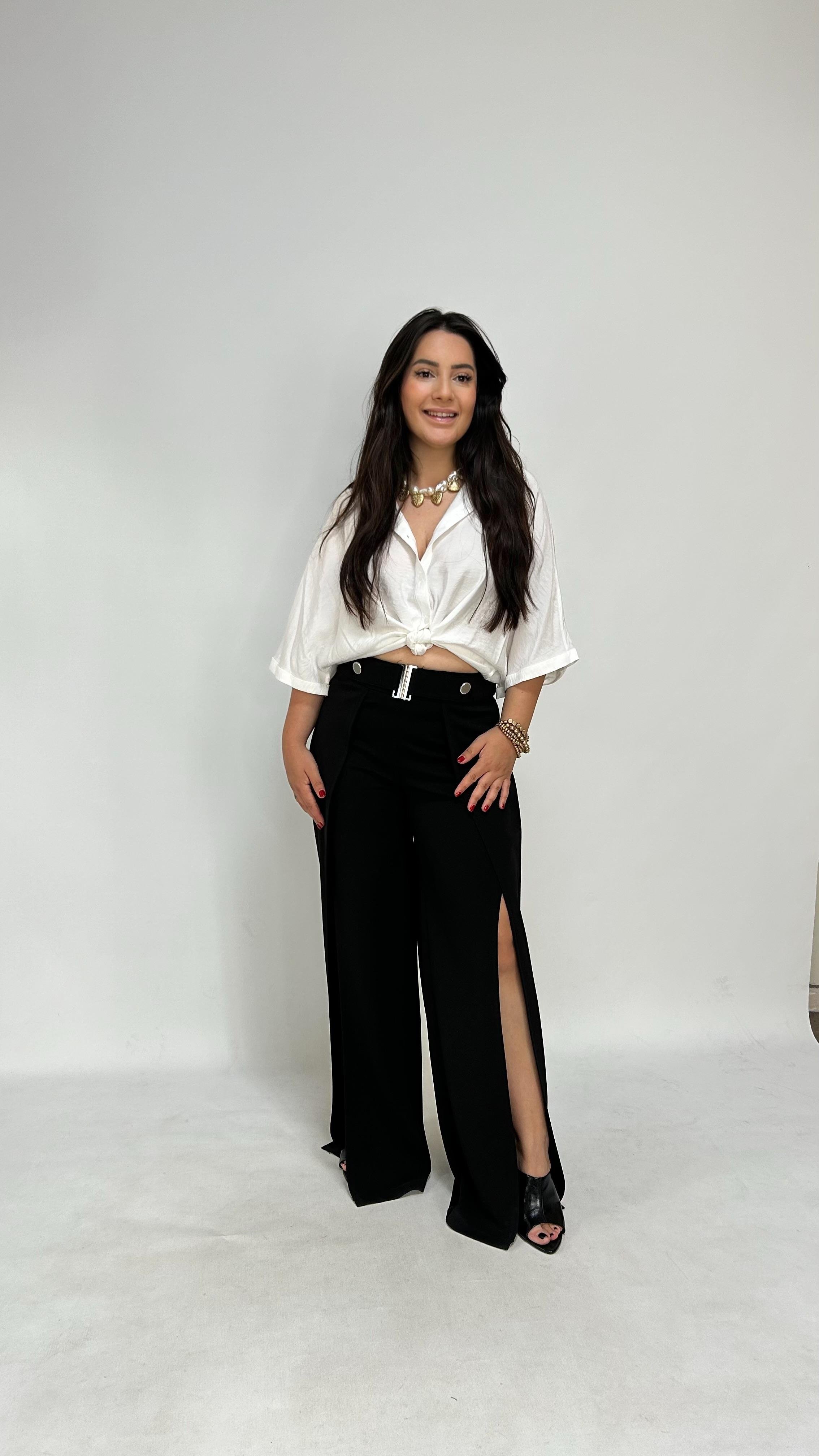 Yırtmaç Detaylı Tasarım Pantolon 