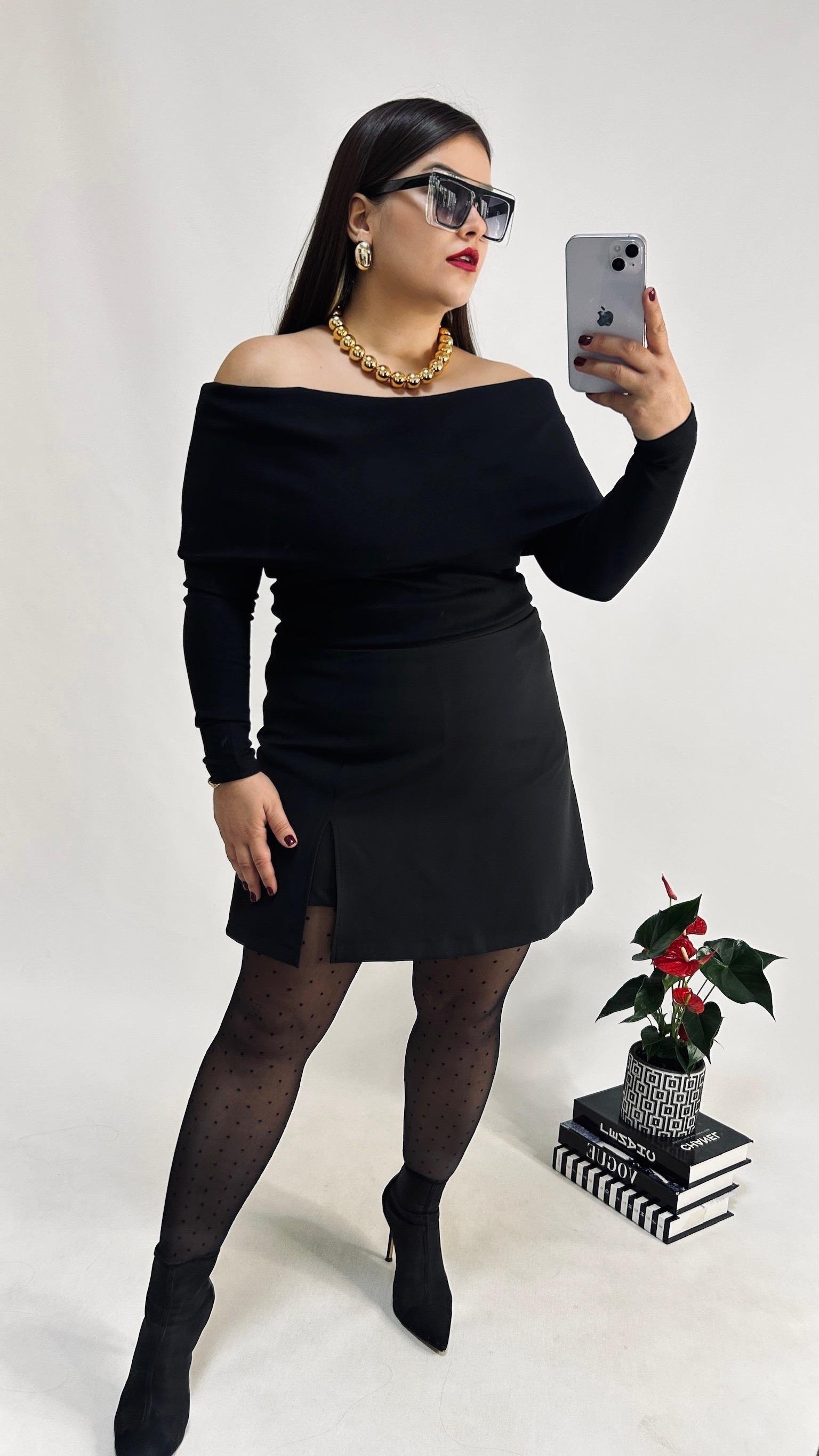 Yırtmaçlı Şort Etek 