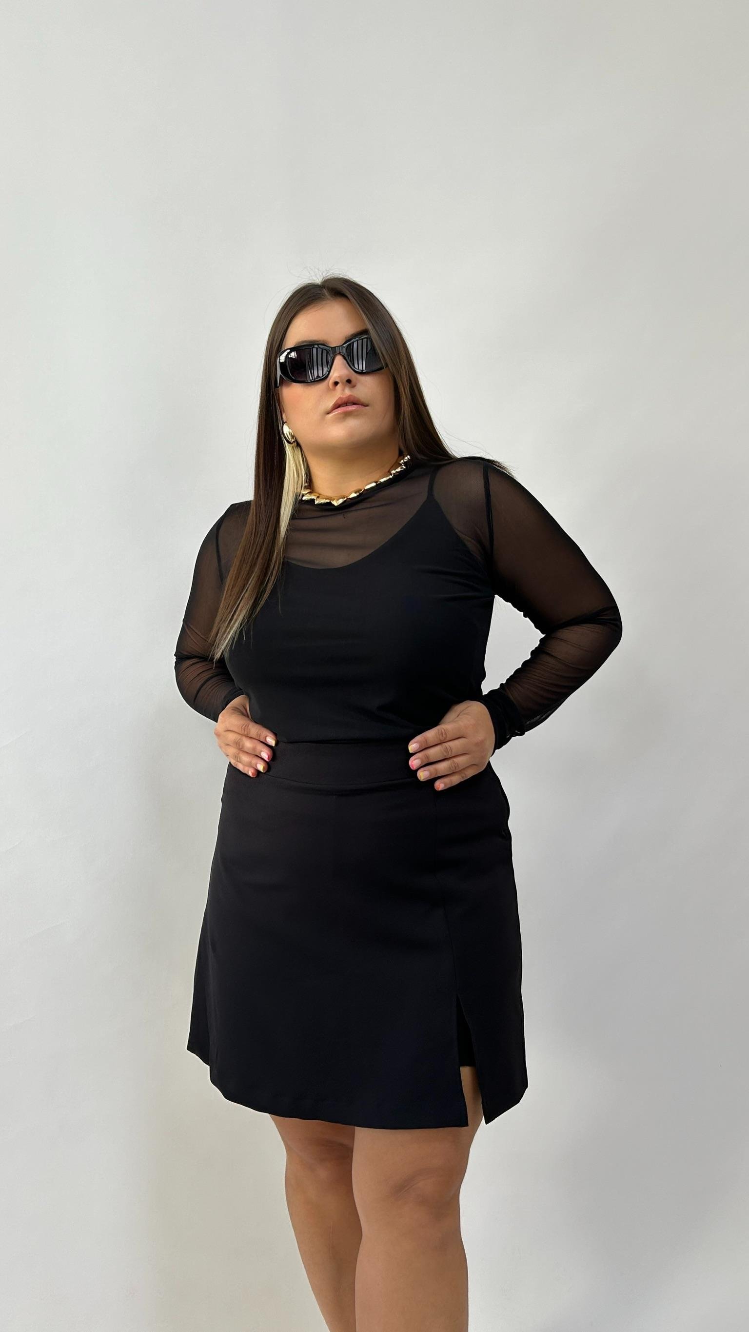 Yırtmaçlı Şort Etek