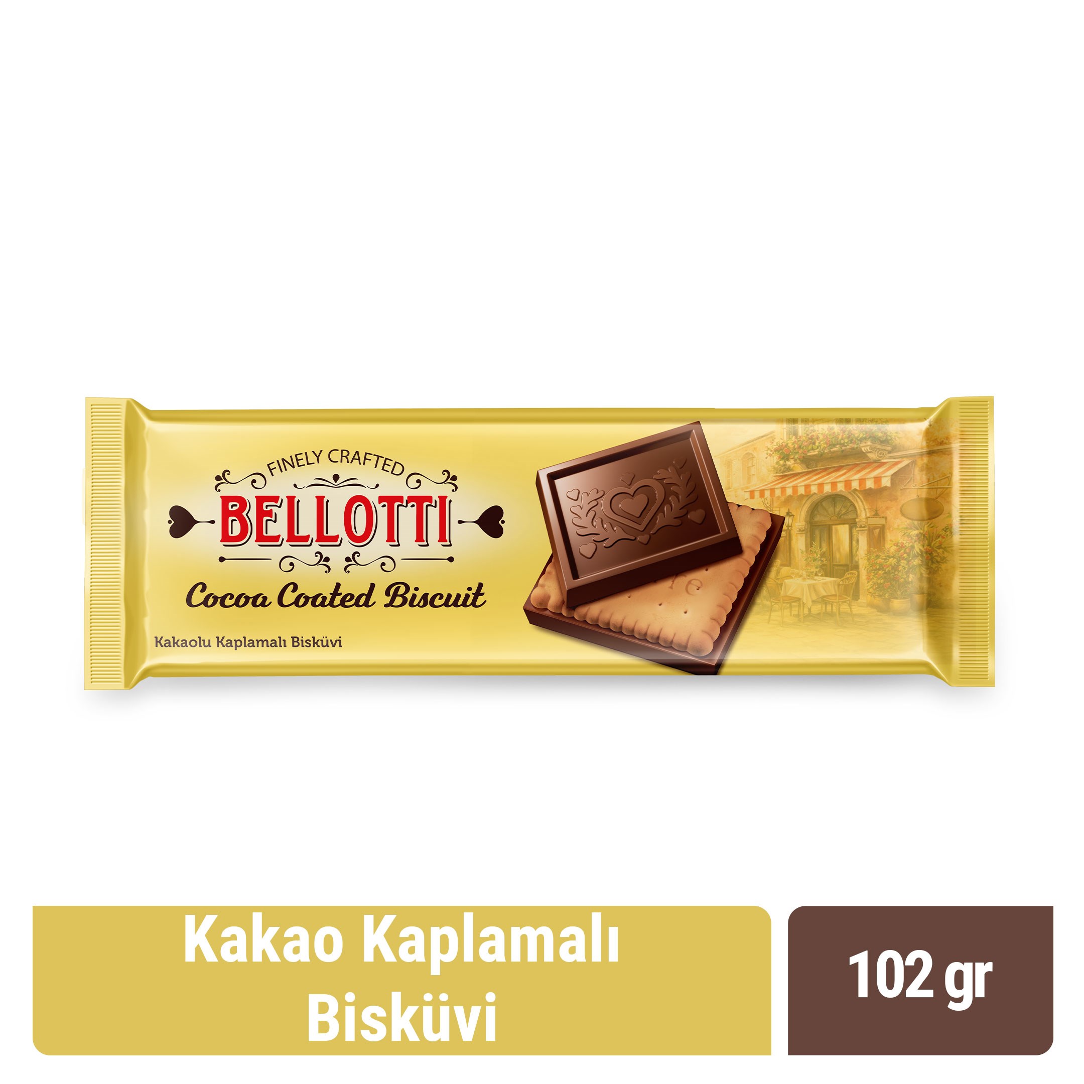 Bellotti Kakao Kaplamalı Bisküvi 102 gr