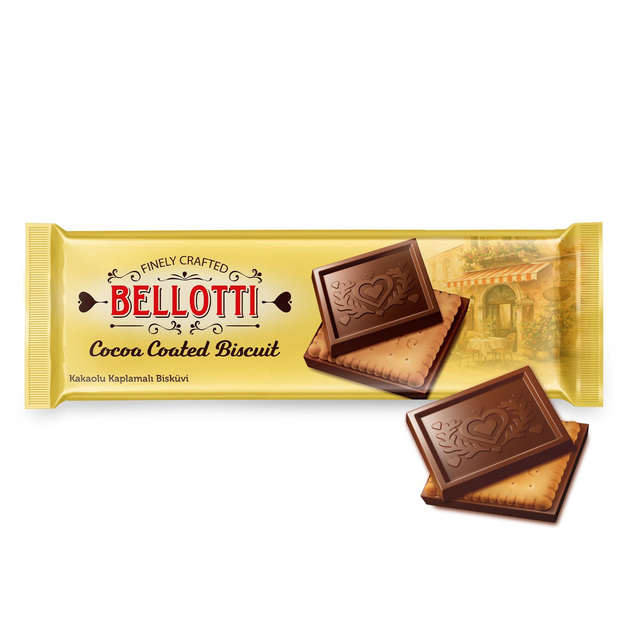 Bellotti Kakao Kaplamalı Bisküvi 102 gr x 6 Adet