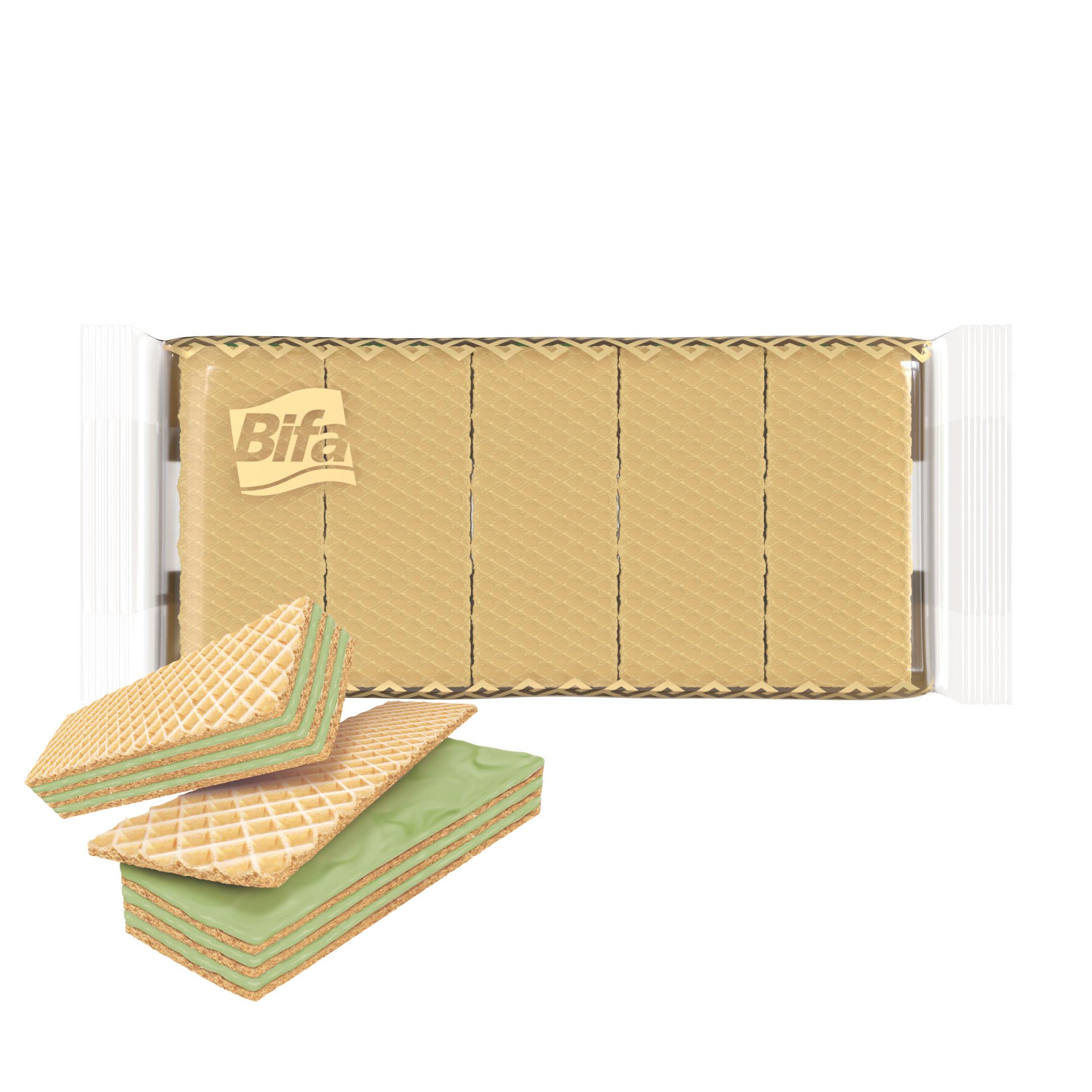 Bifa Antep Fıstık Aromalı Kremalı Gofret 1000 gr