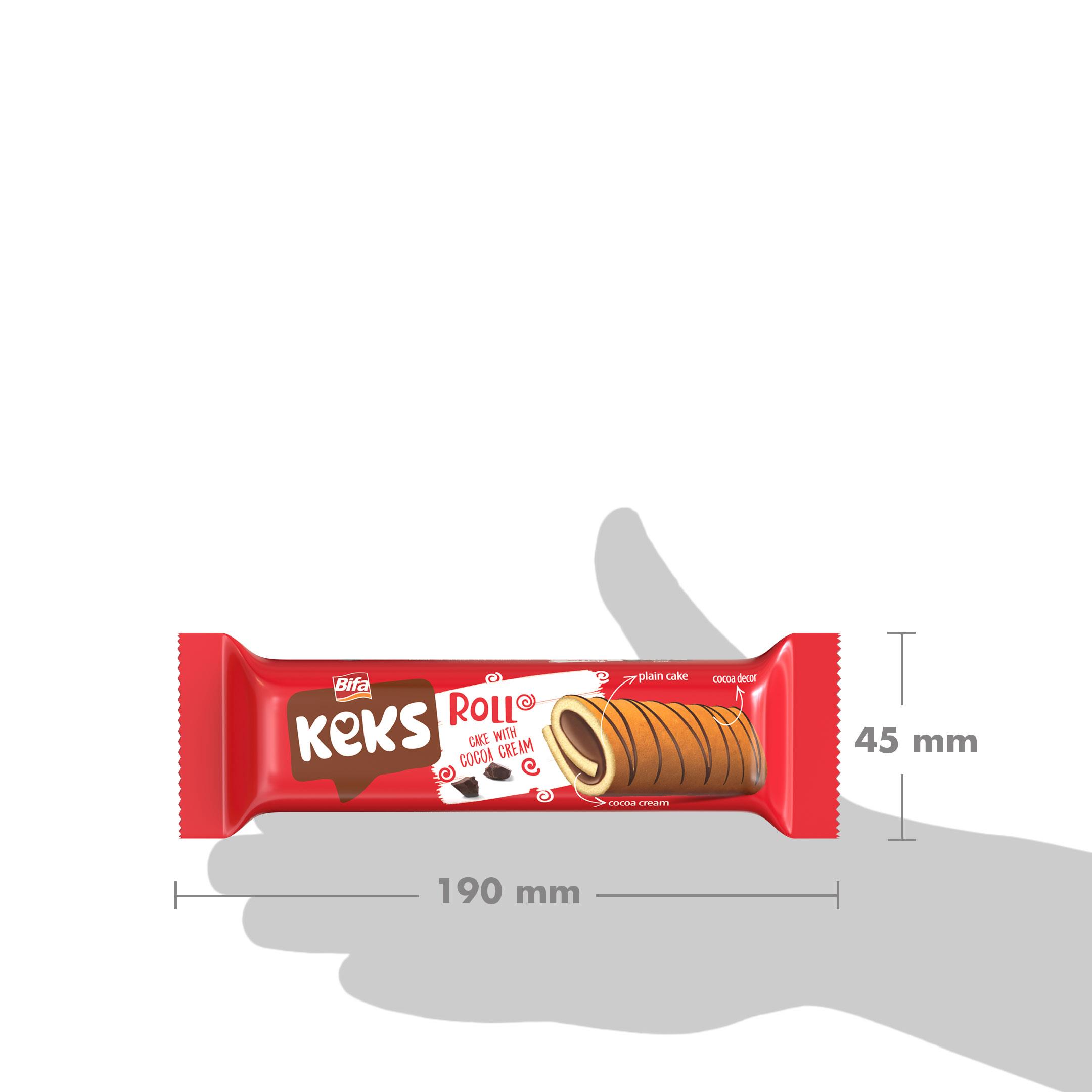 Bifa Keks Kakao Kremalı Rulo Kek 50 gr x 24 Adet