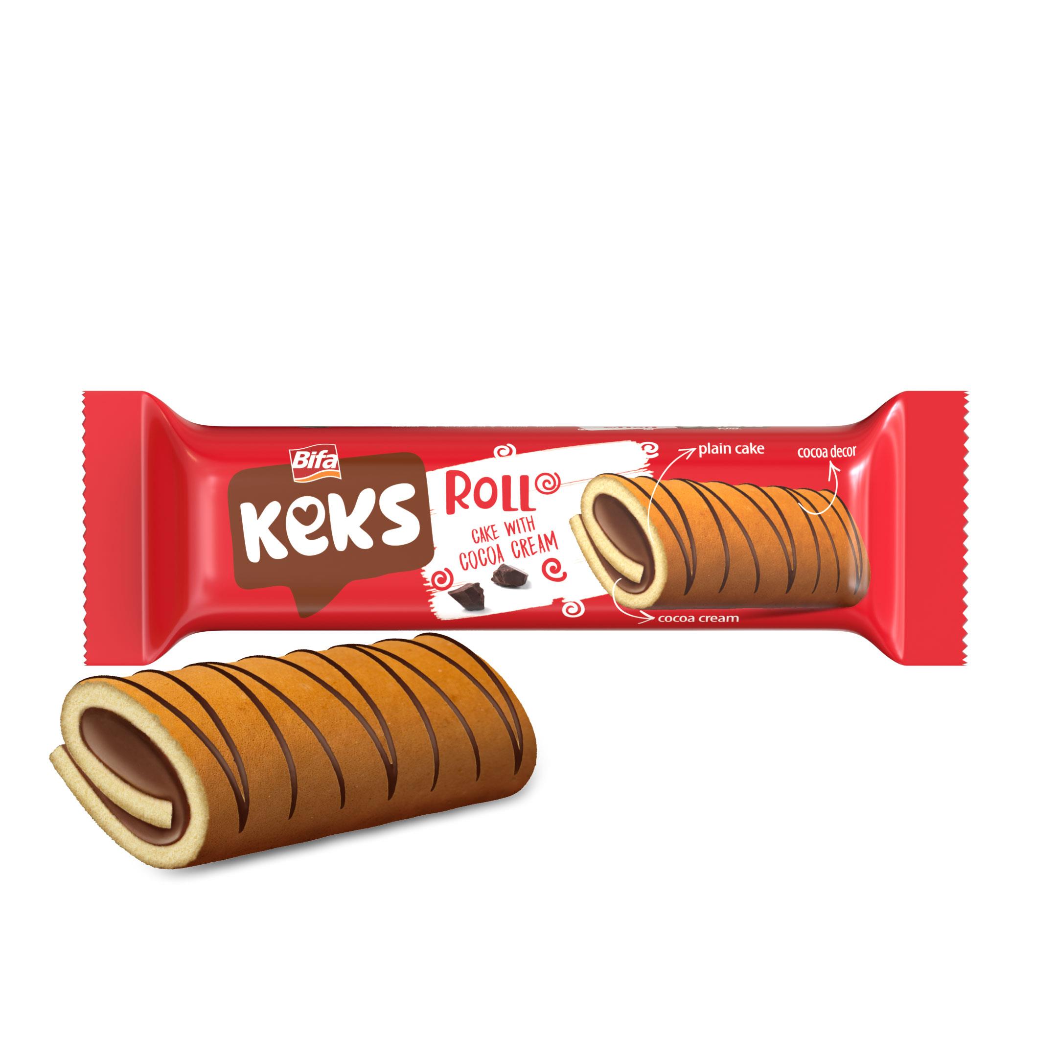 Bifa Keks Kakao Kremalı Rulo Kek 50 gr x 24 Adet