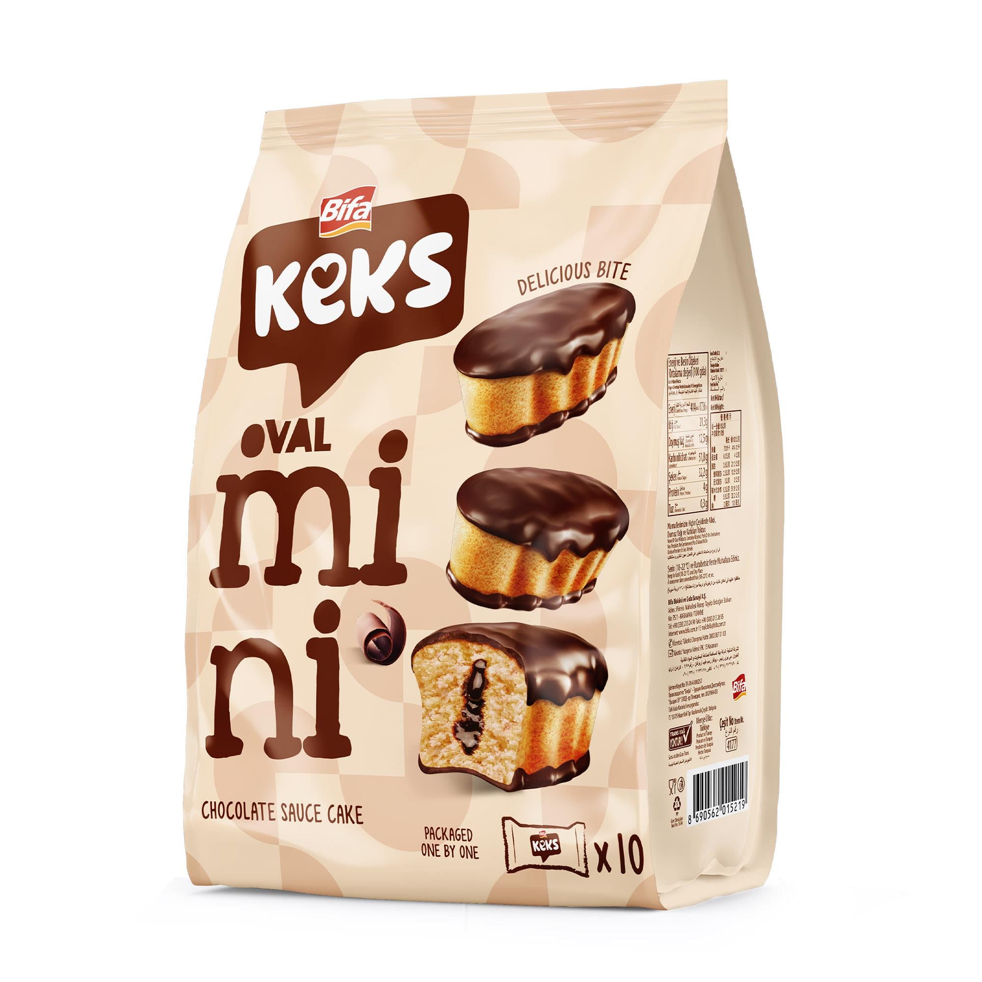 Bifa Keks Mini Oval Kek Çikolatalı 170 gr x 2 Adet