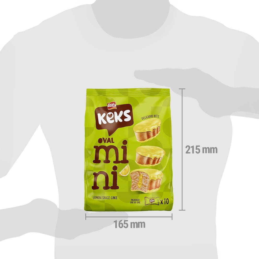 Bifa Keks Mini Oval Kek Limonlu 170 gr x 2 Adet