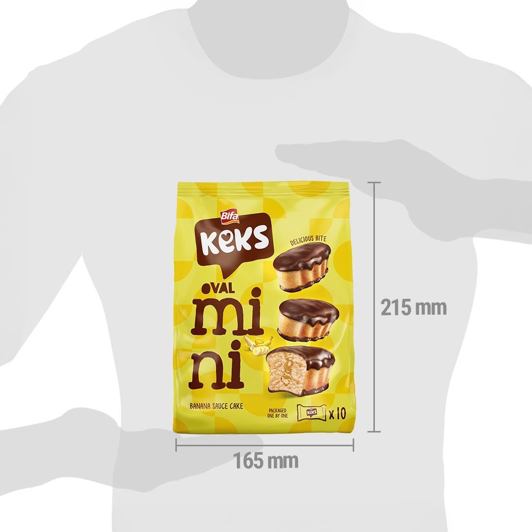 Bifa Keks Mini Oval Kek Muzlu 170 gr x 2 Adet