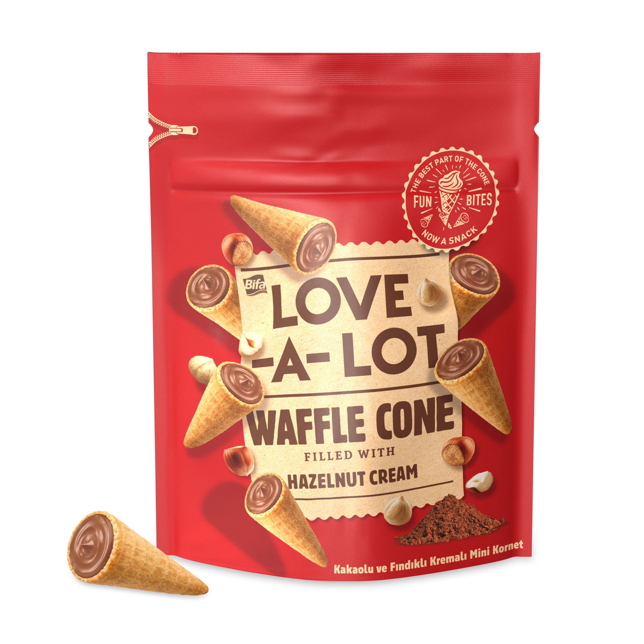 Bifa Love-A-Lot Mini Kornet 3'lü Tadım Serisi 55 gr x 3 adet