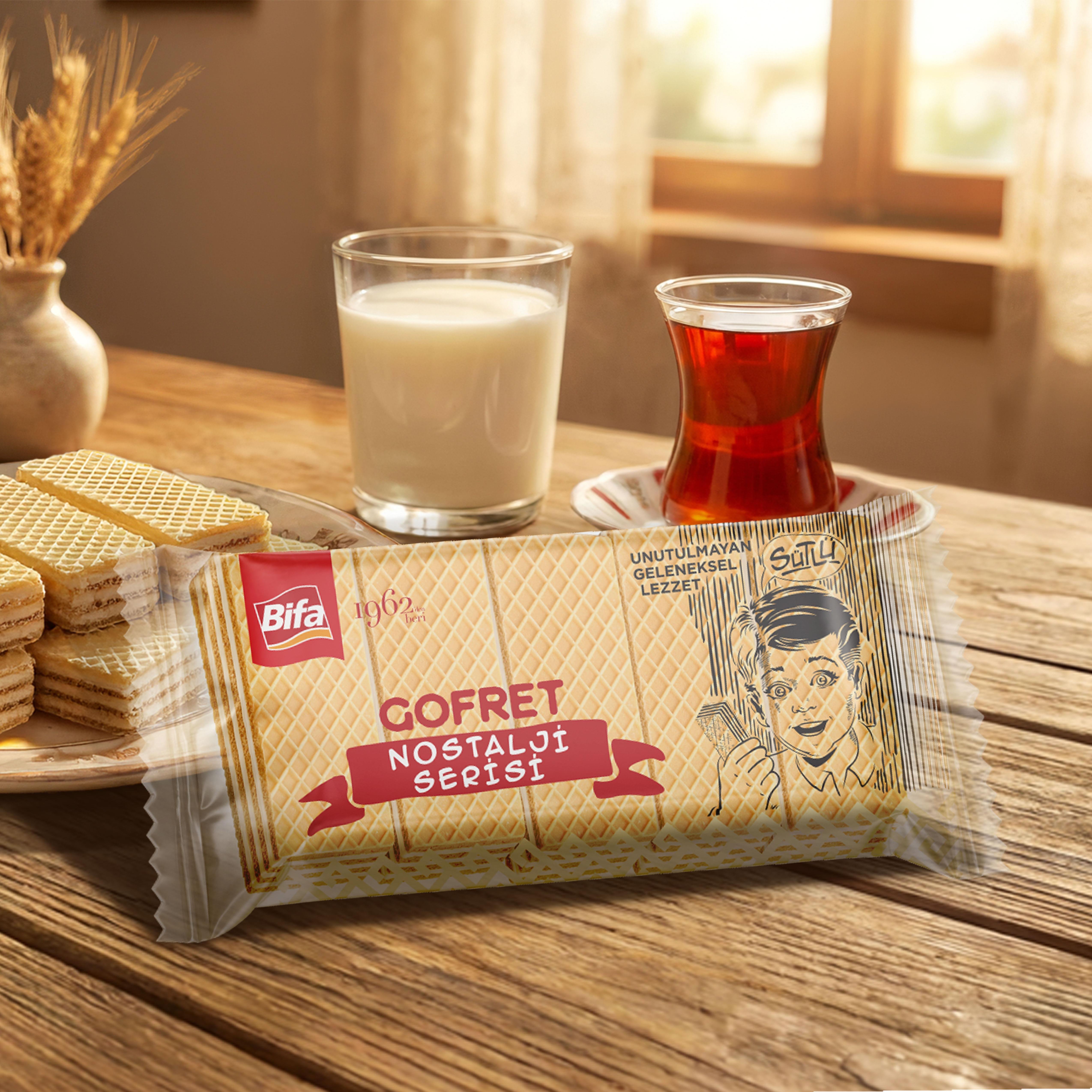 Bifa Nostalji Sütlü Vanilyalı Gofret 1000 gr