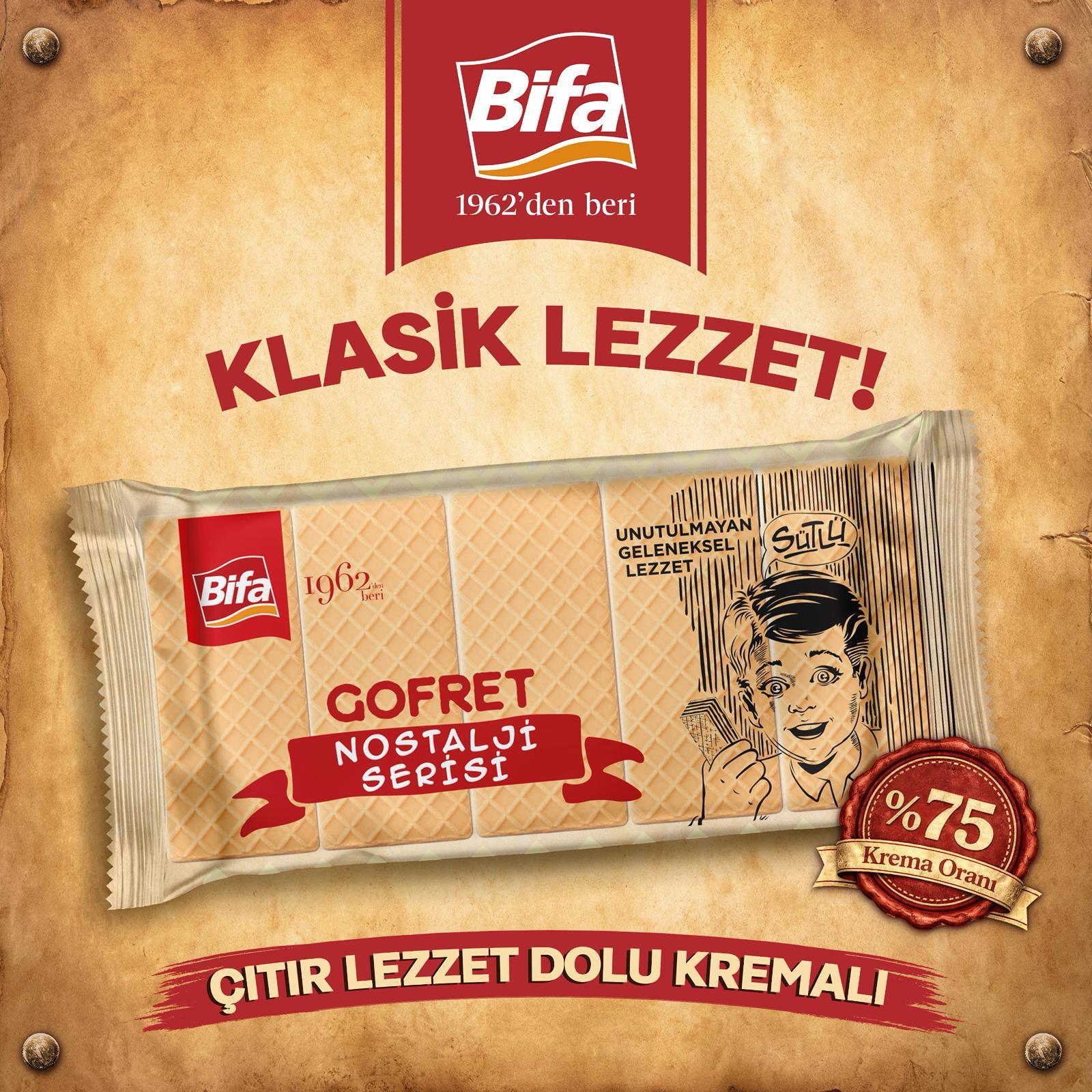 Bifa Nostalji Sütlü Vanilyalı Gofret 1000 gr