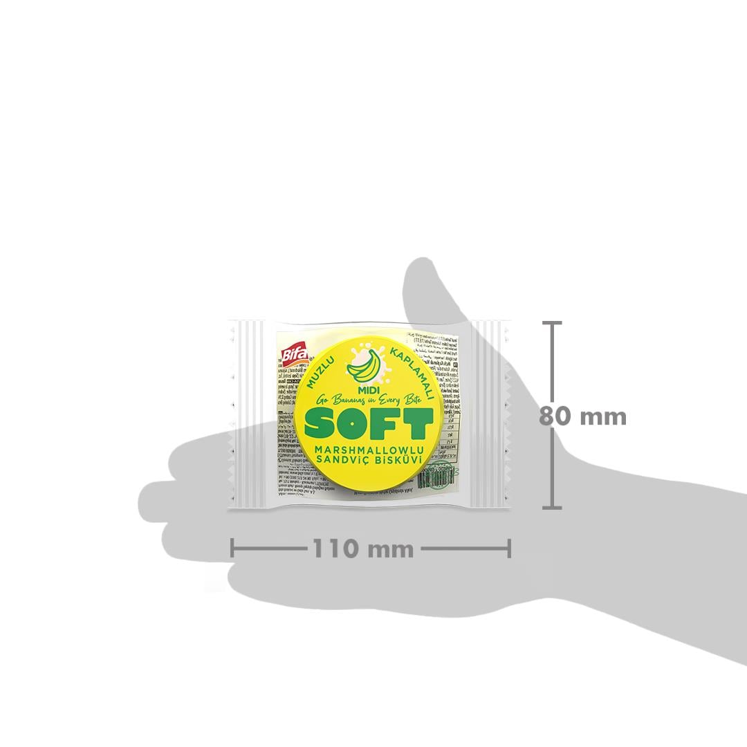 Bifa Soft Muzlu Marshmallowlu Bisküvi 20 gr x 30 Adet