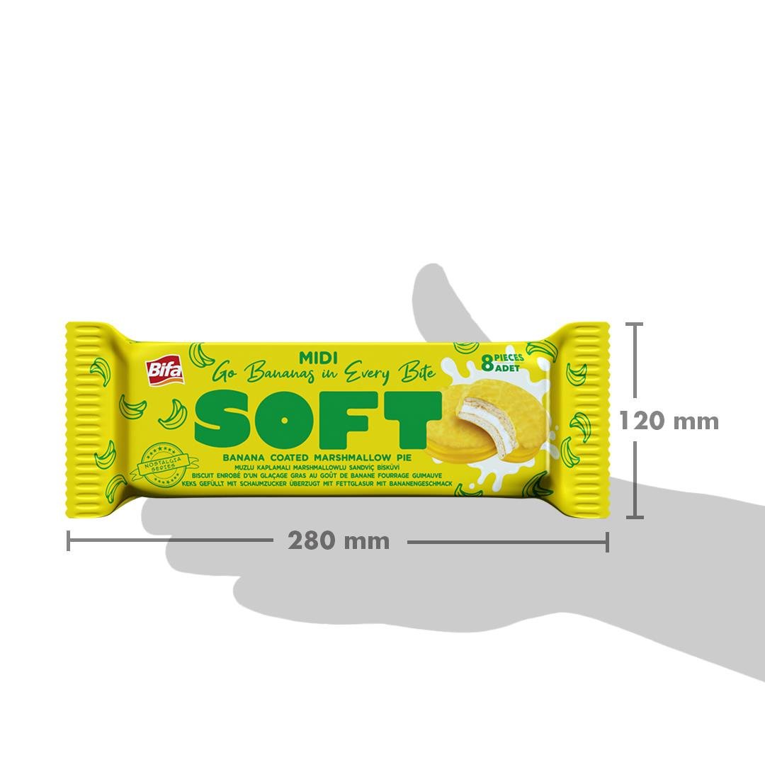 Bifa Soft Muzlu Marshmallowlu Bisküvi 160 gr x 2 adet