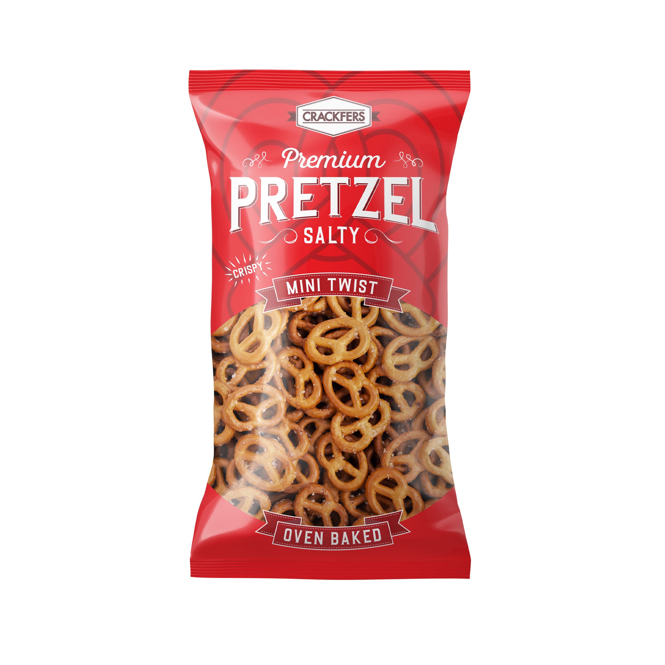 Crackfers Pretzel Maxi Boy Kraker 300 gr x 12 Adet