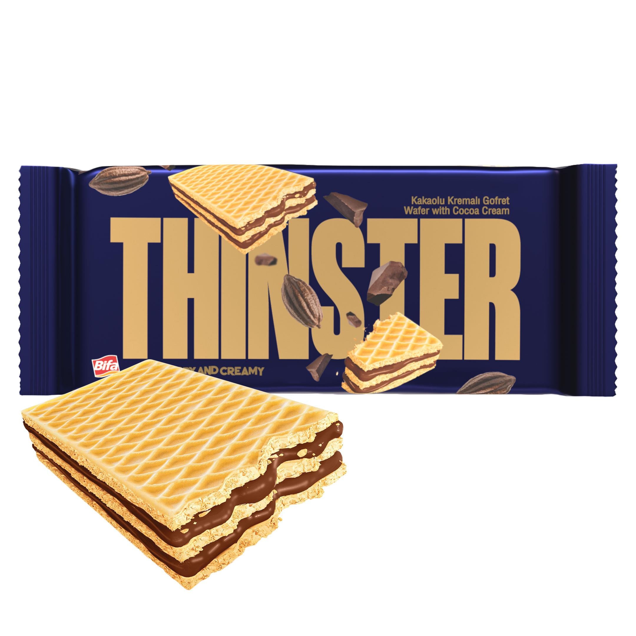 Thinster Kakaolu Kremalı Gofret 55 gr x 24 adet
