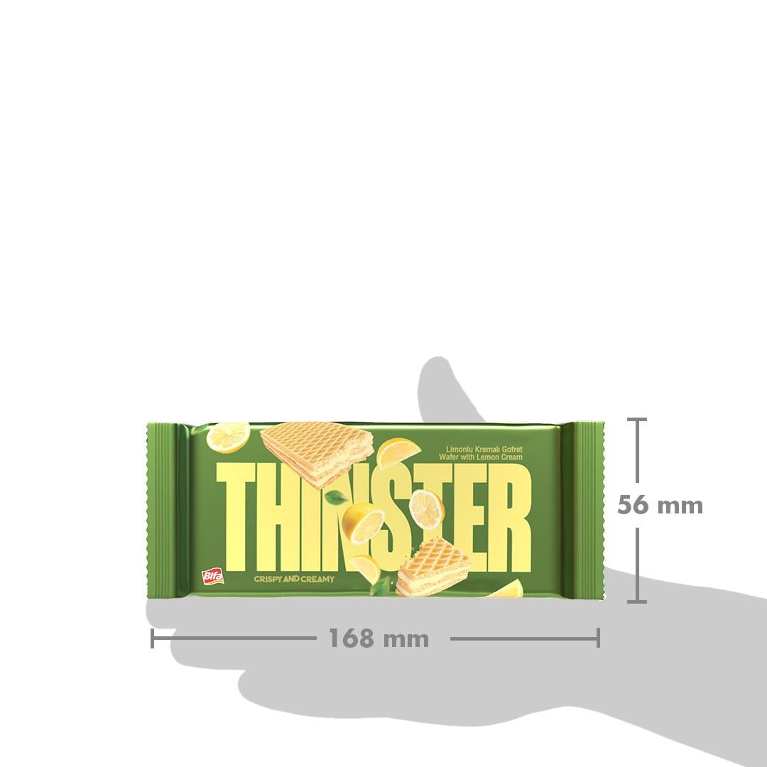 Thinster Limonlu Kremalı Gofret 55 gr x 4 adet