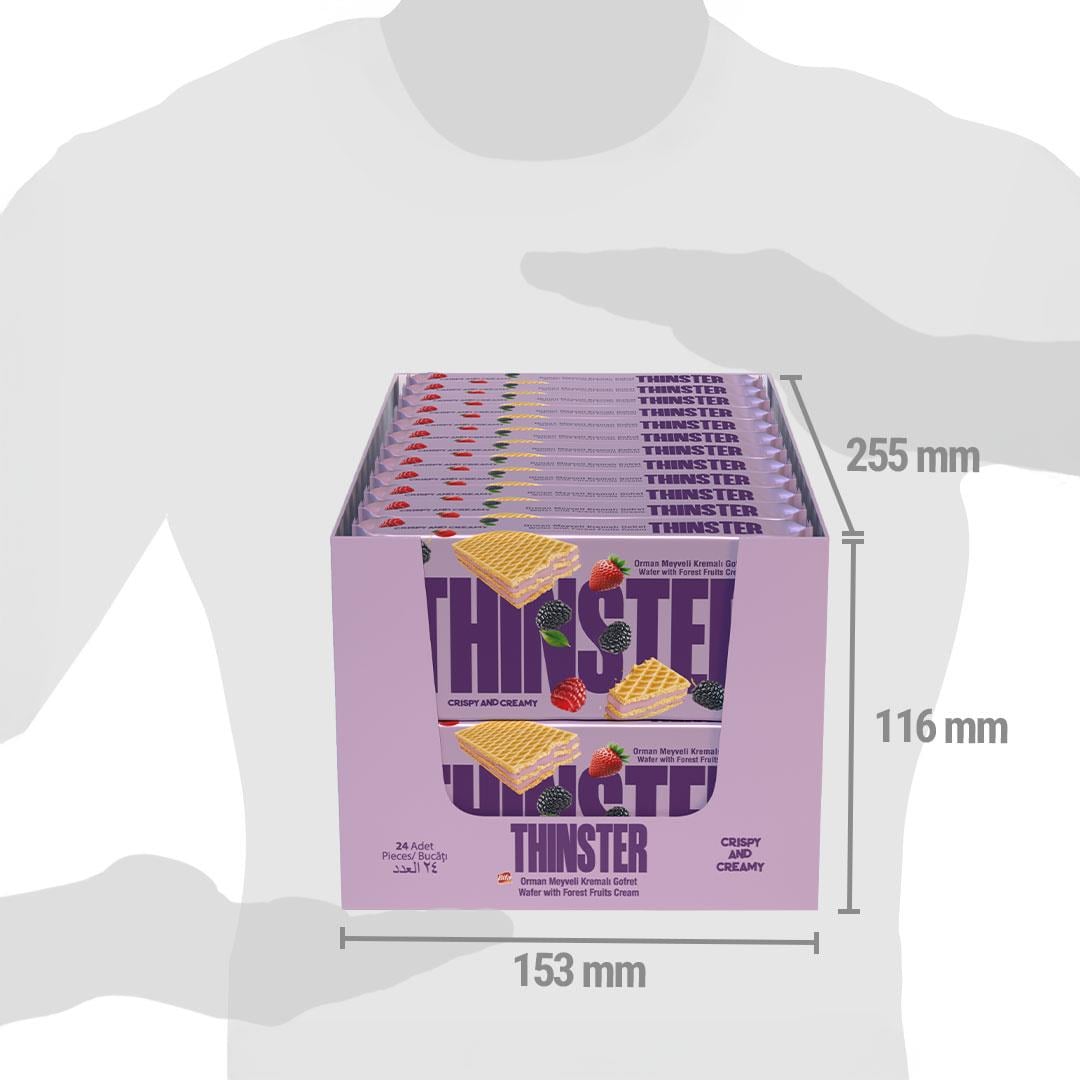 Thinster Orman Meyveli Kremalı Gofret 55 gr x 24 adet