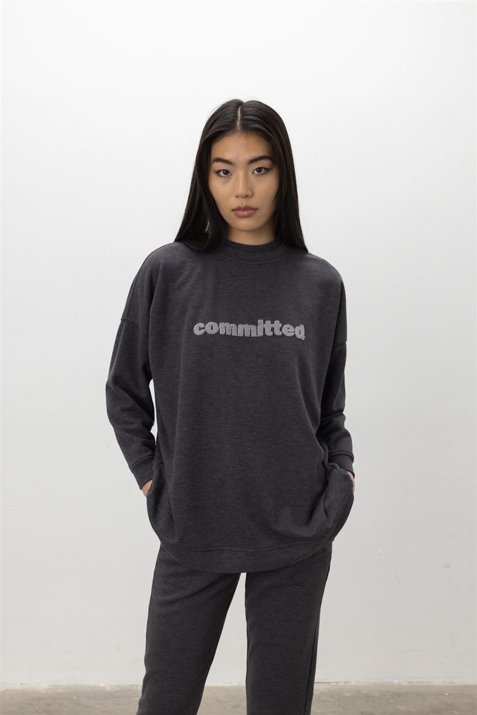 Committed Nakış İşlemeli Sweatshirt