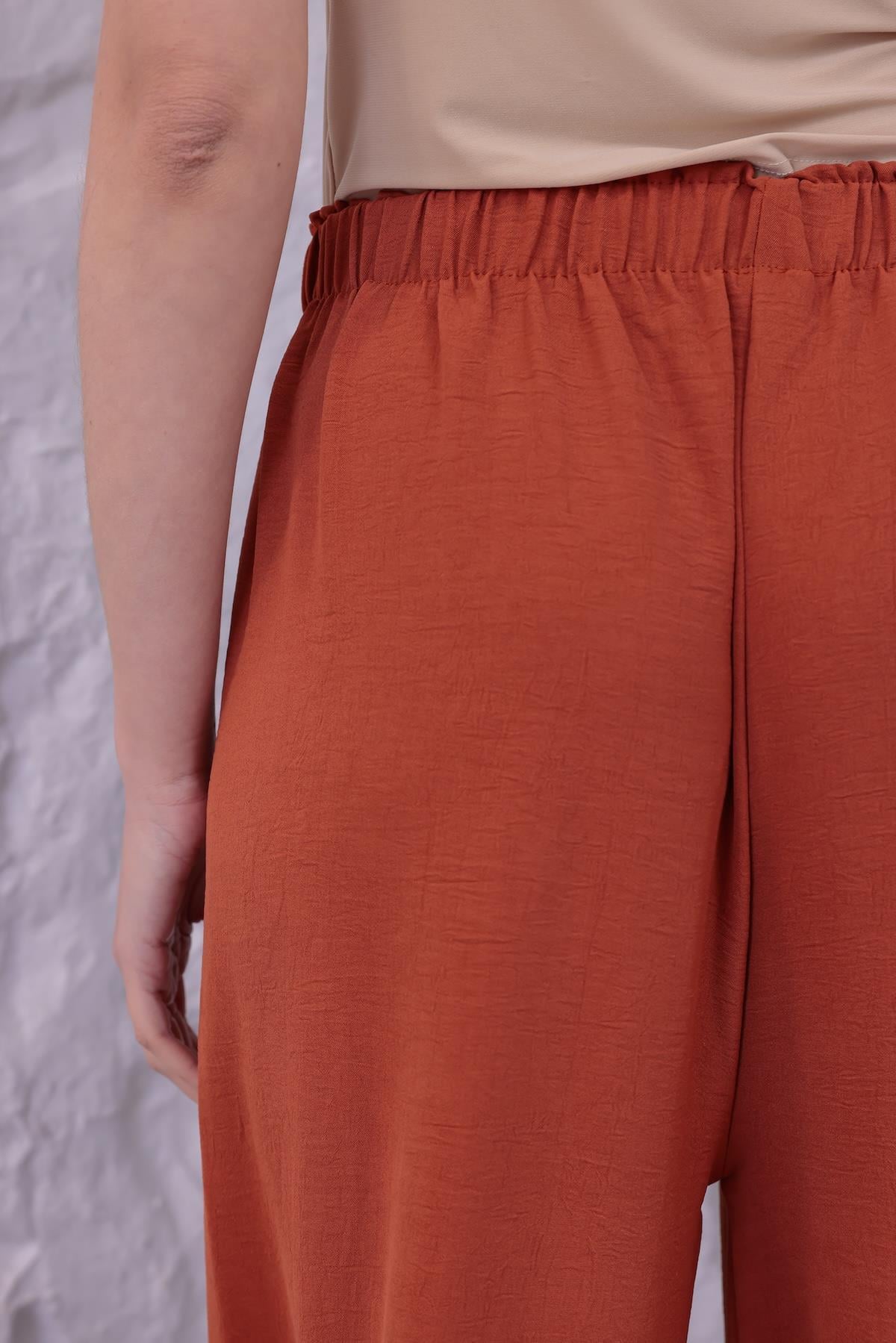 MLT-Pant-03 - Kadın Bol Paça Yazlık Plaj Model Pantolon -westbound
