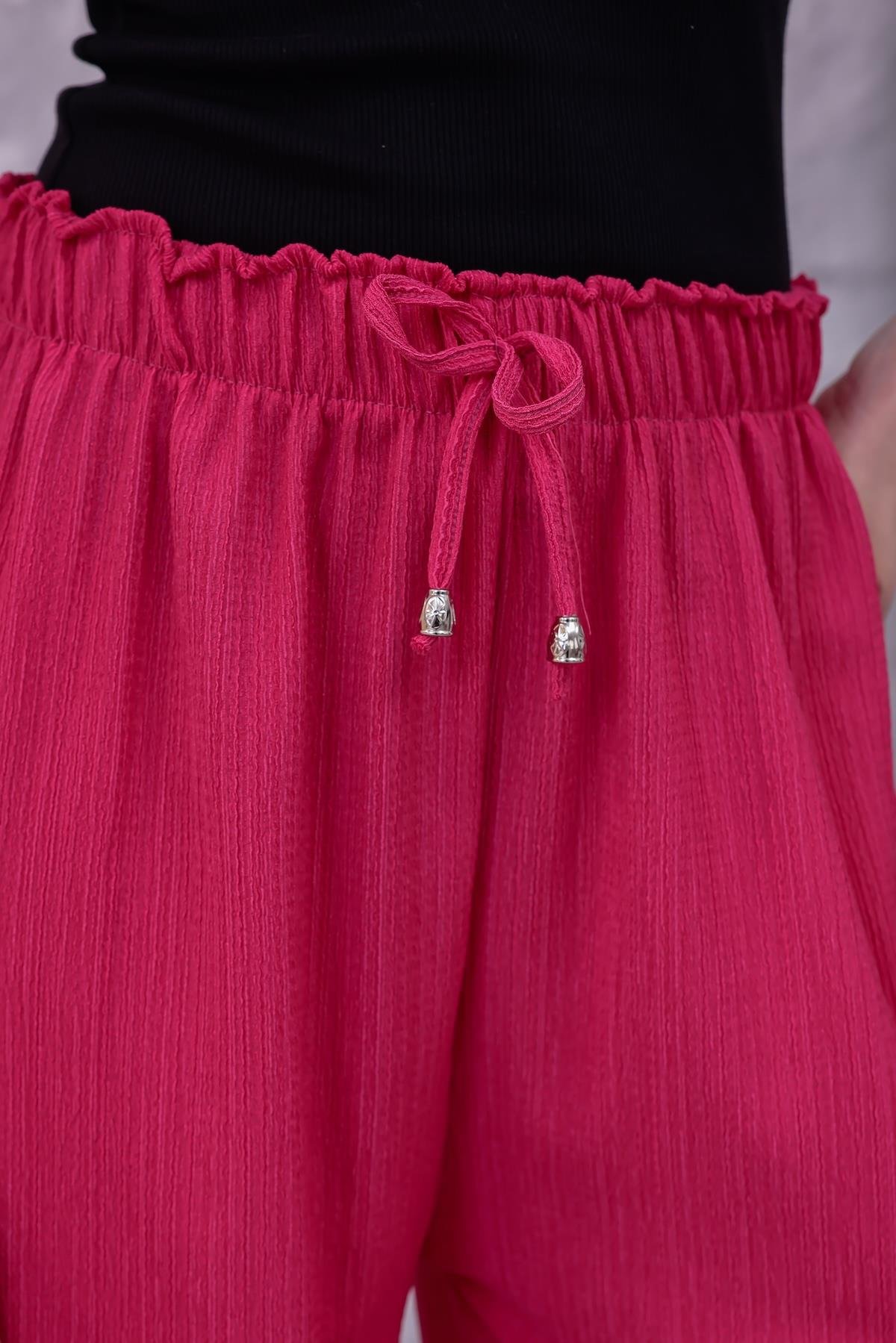 MLT-Pant-03 - Kadın Bol Paça Yazlık Plaj Model Pantolon -westbound