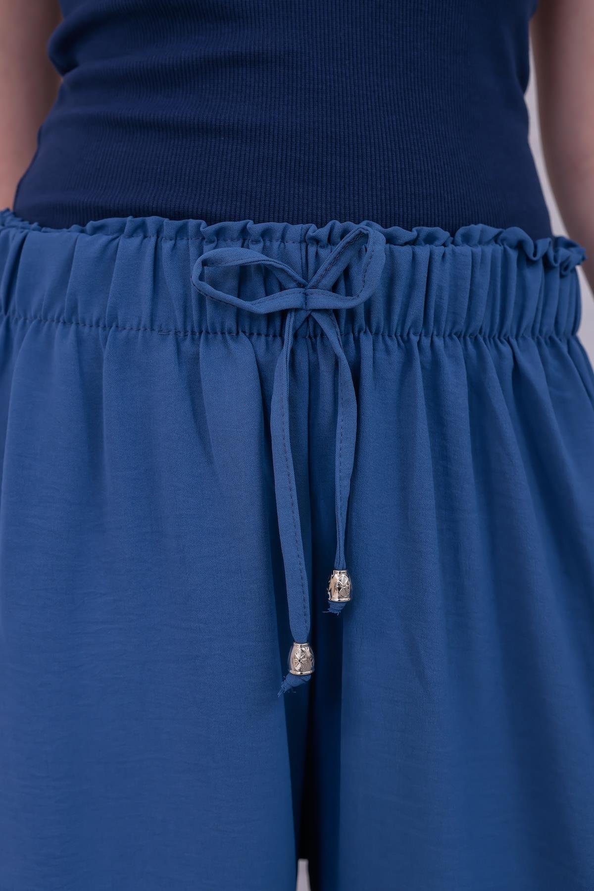 MLT-Pant-03 - Kadın Bol Paça Yazlık Plaj Model Pantolon -westbound