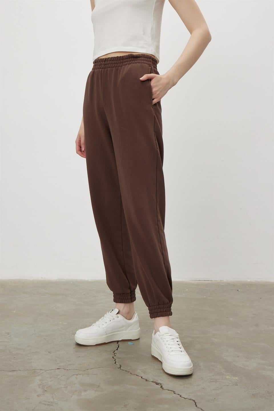 BF041 - Kadın Cepli Jogger Eşofman Altı -TUBİA