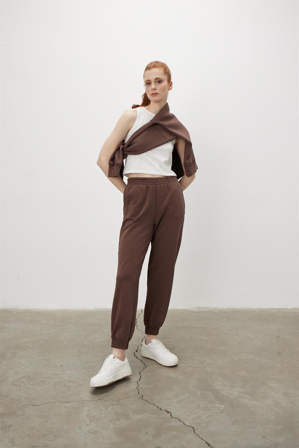 BF041 - Kadın Cepli Jogger Eşofman Altı -TUBİA
