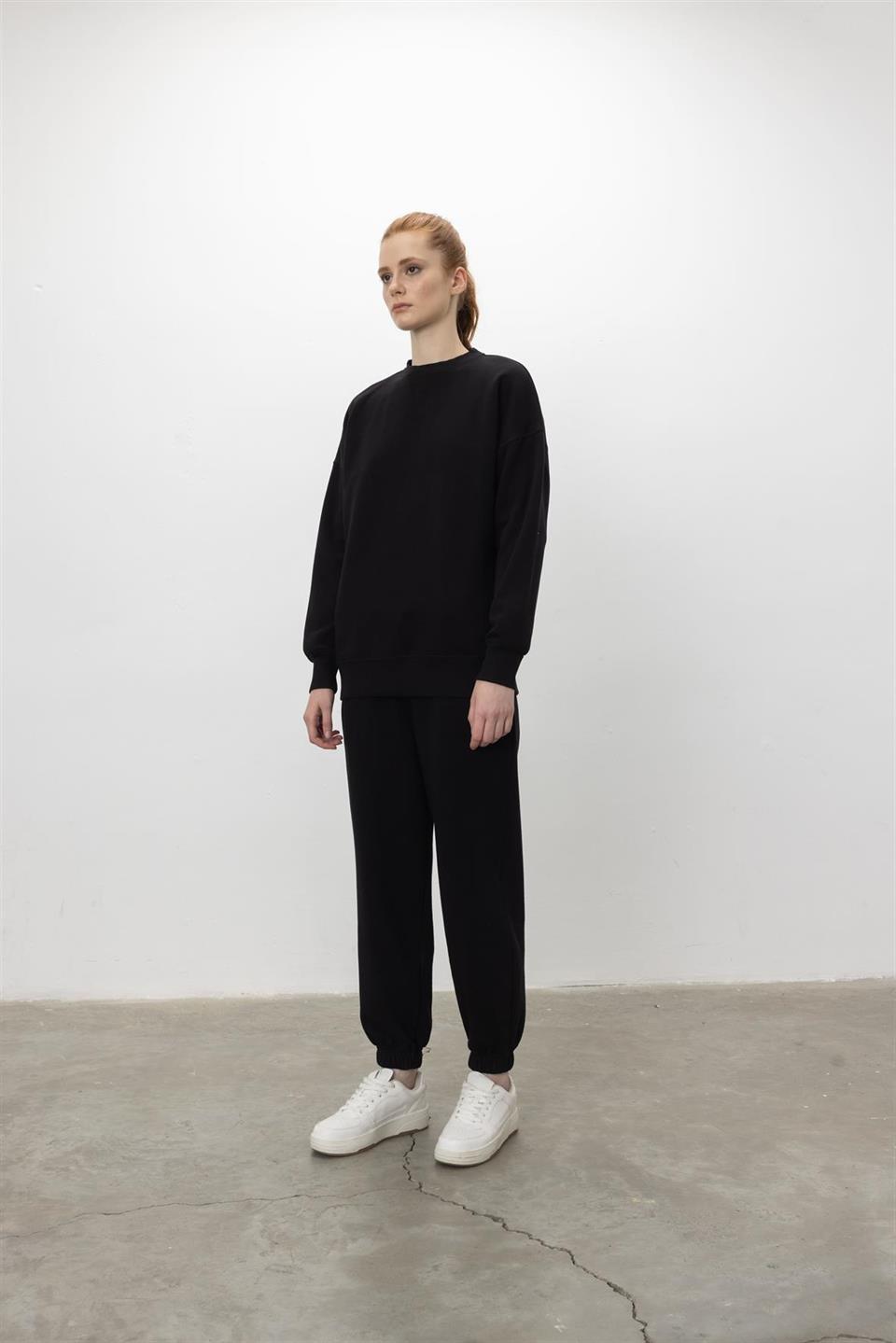 Kadın V Detaylı Sweatshirt