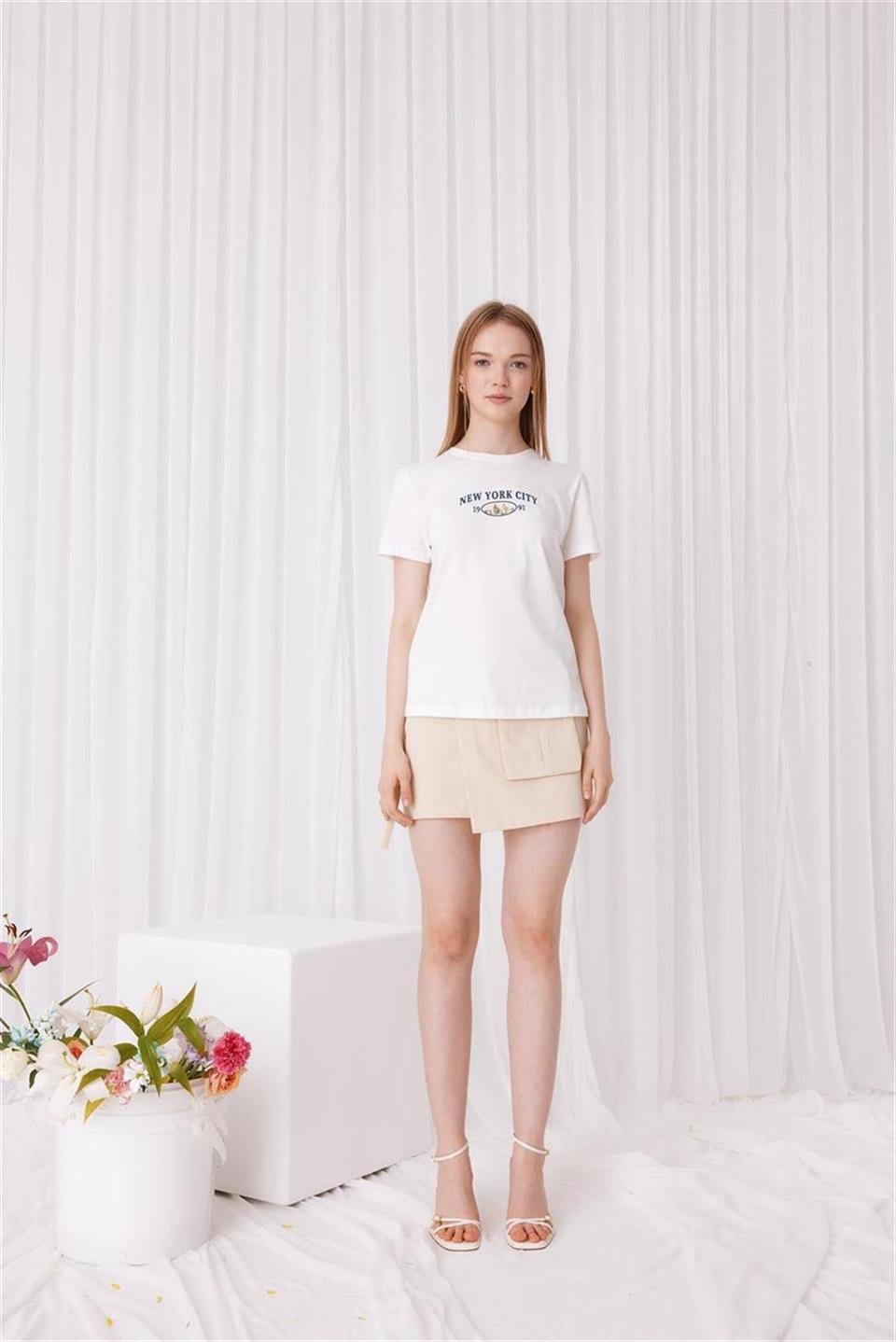 Kısa Kollu Baskılı T-Shirt