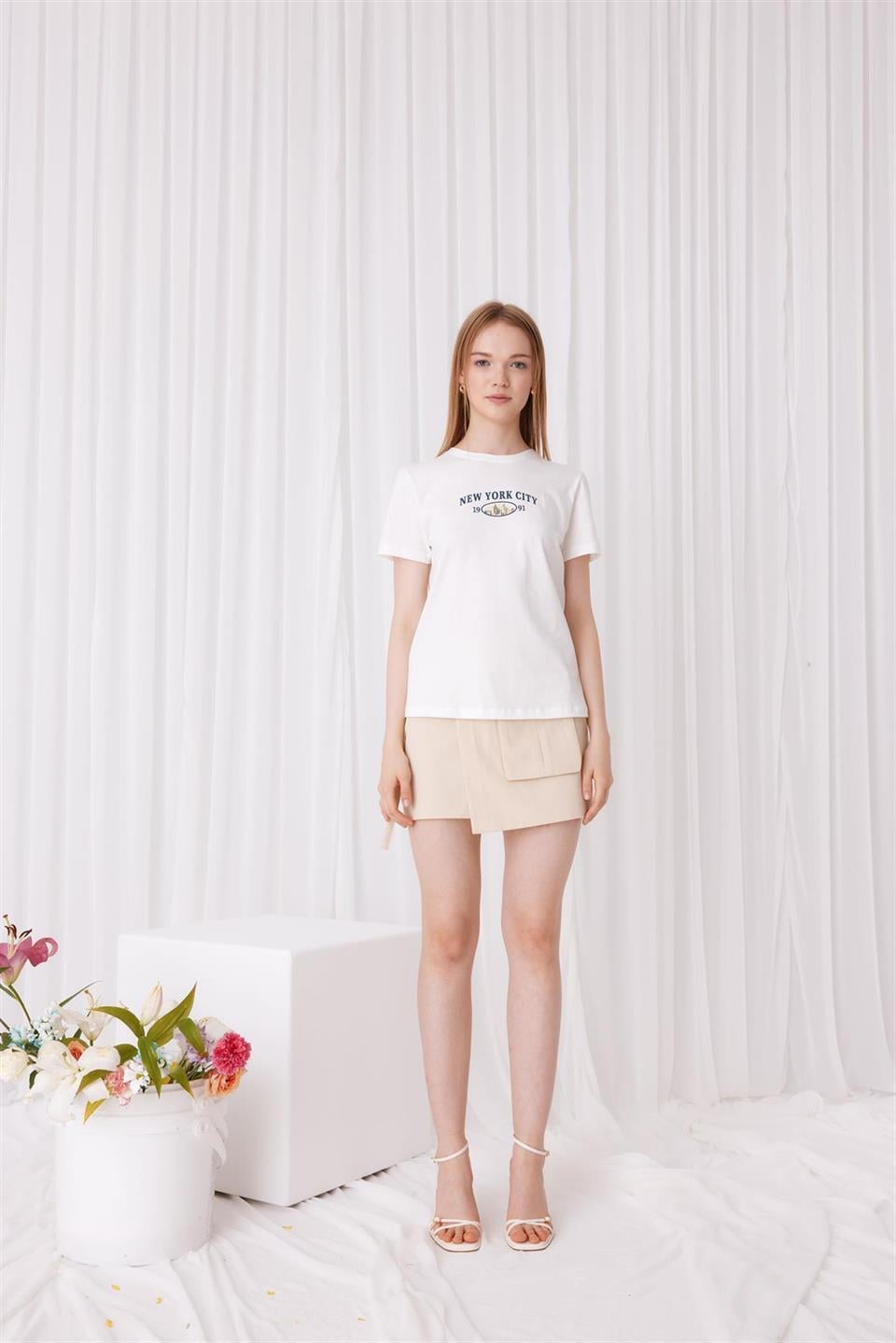 Kısa Kollu Baskılı T-Shirt