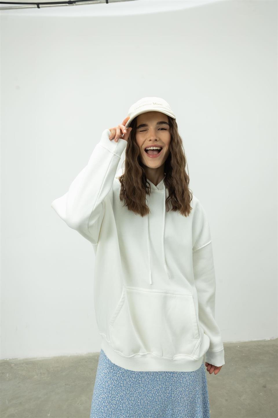 Oversize Kapüşonlu Sweatshirt