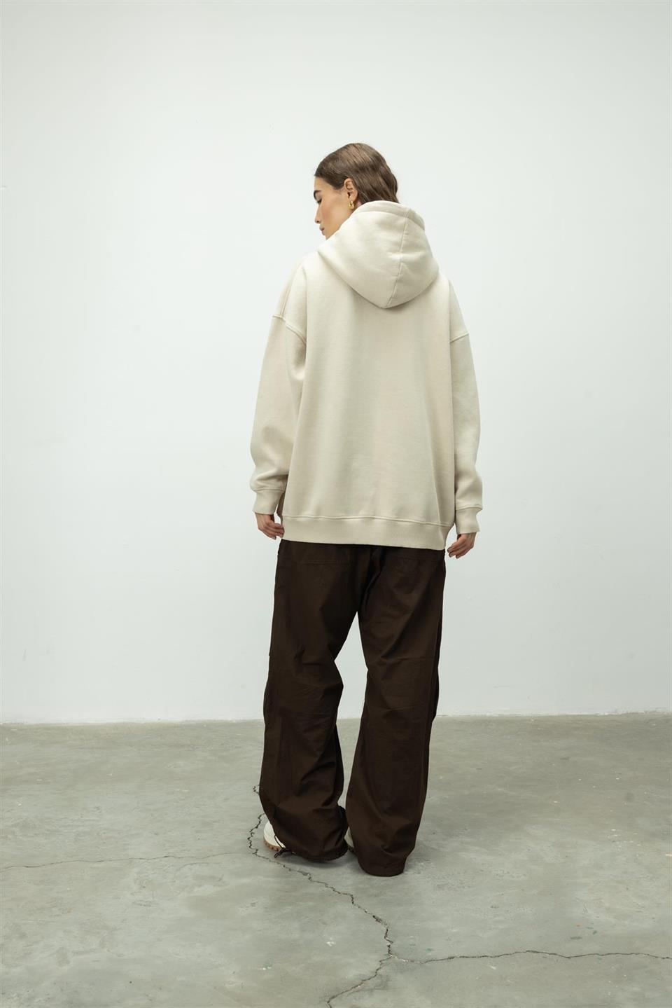 Oversize Kapüşonlu Sweatshirt