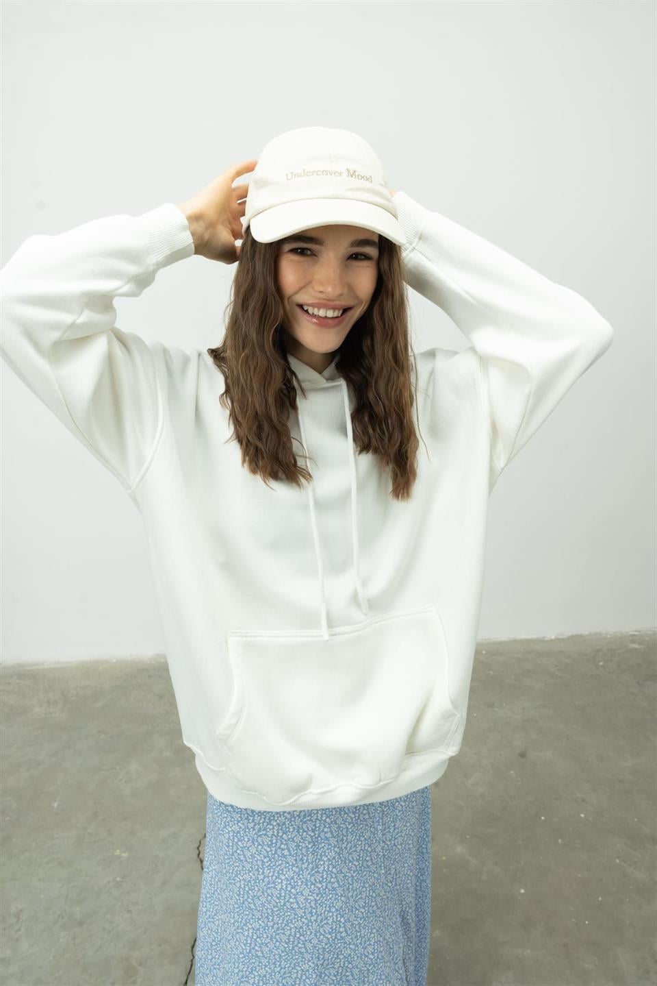 Oversize Kapüşonlu Sweatshirt
