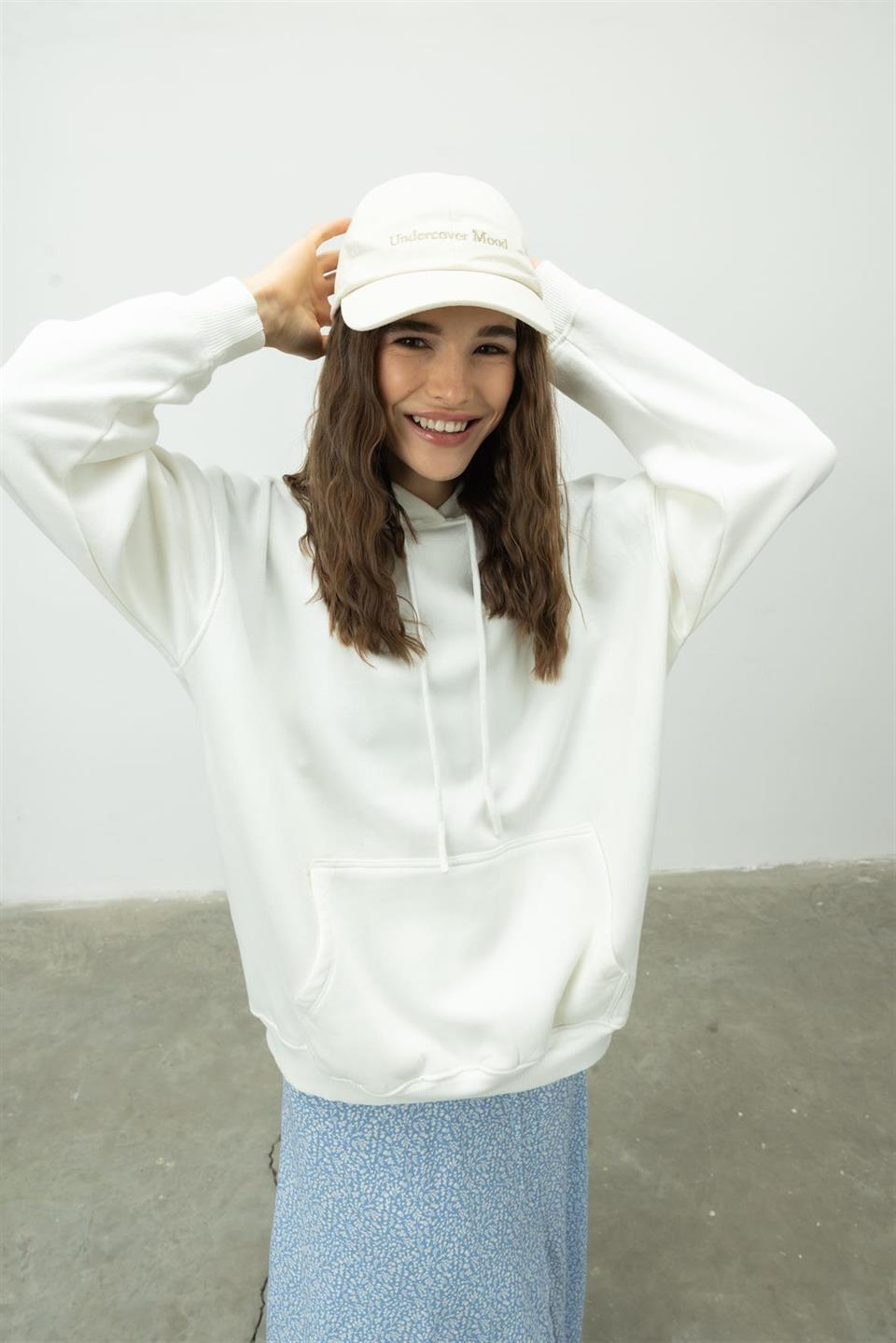 Oversize Kapüşonlu Sweatshirt