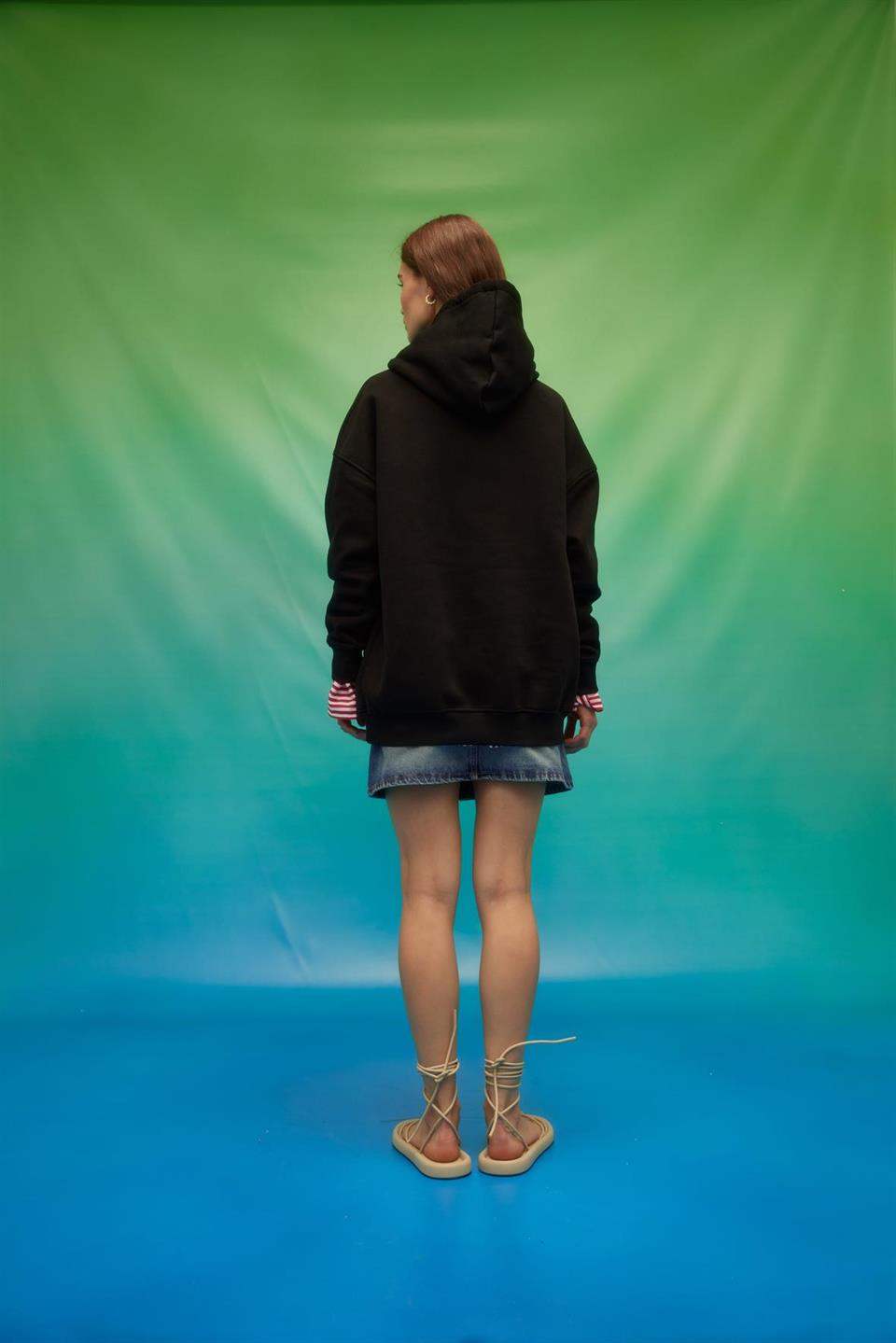 Oversize Kapüşonlu Sweatshirt