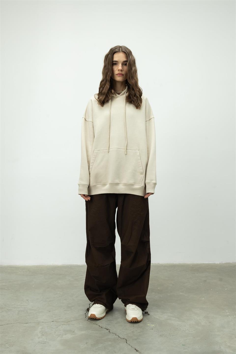 Oversize Kapüşonlu Sweatshirt