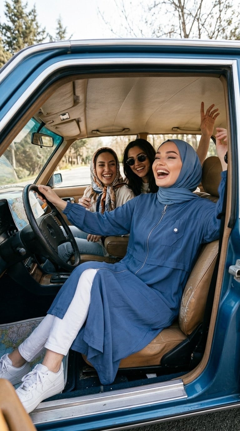730 - Tesettür Giyim Fermuarlı Spor Ferace Kap -westbound