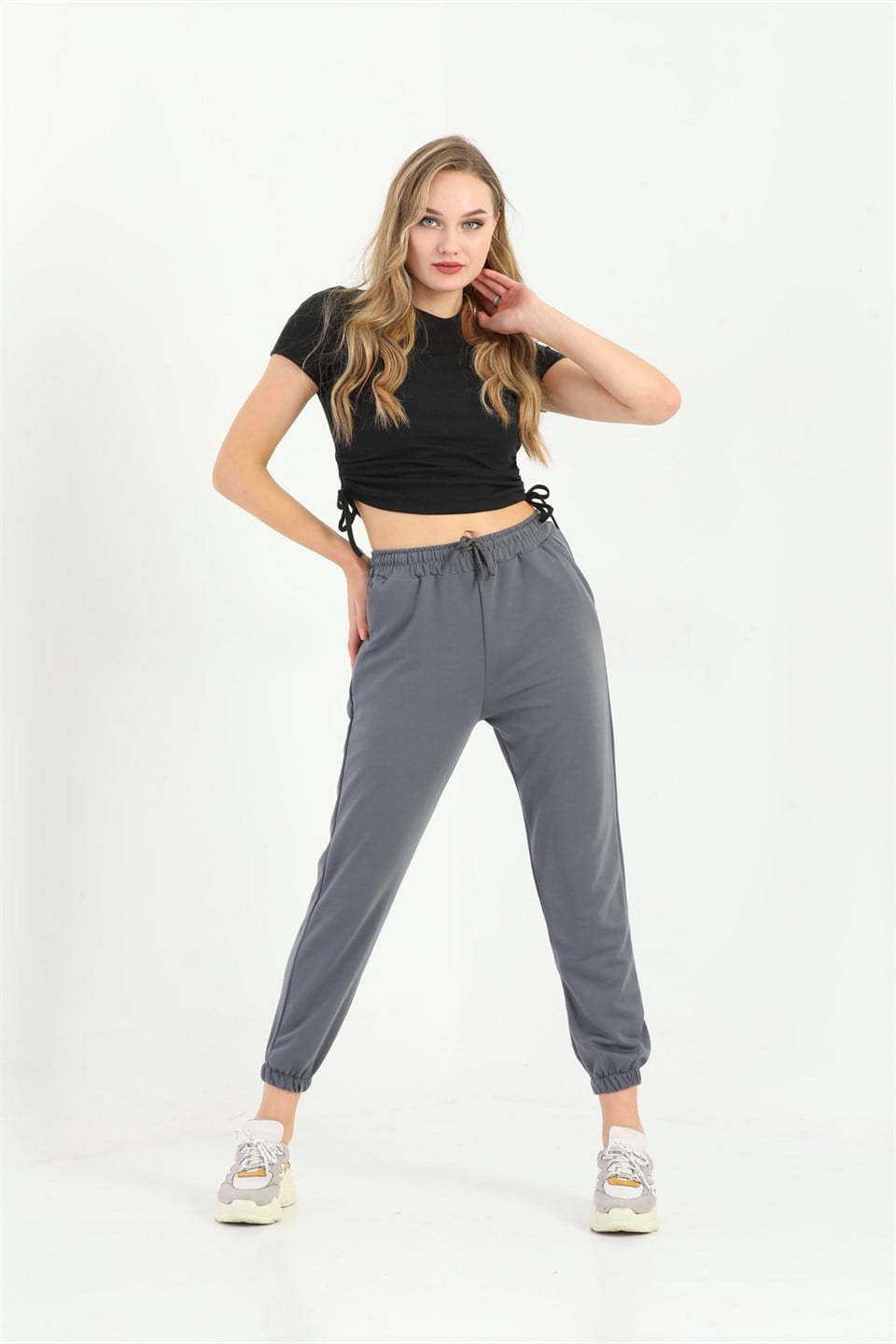 ea-fume-XL - Trend Kadın Füme Eşofman Altı - Jogger -westbound