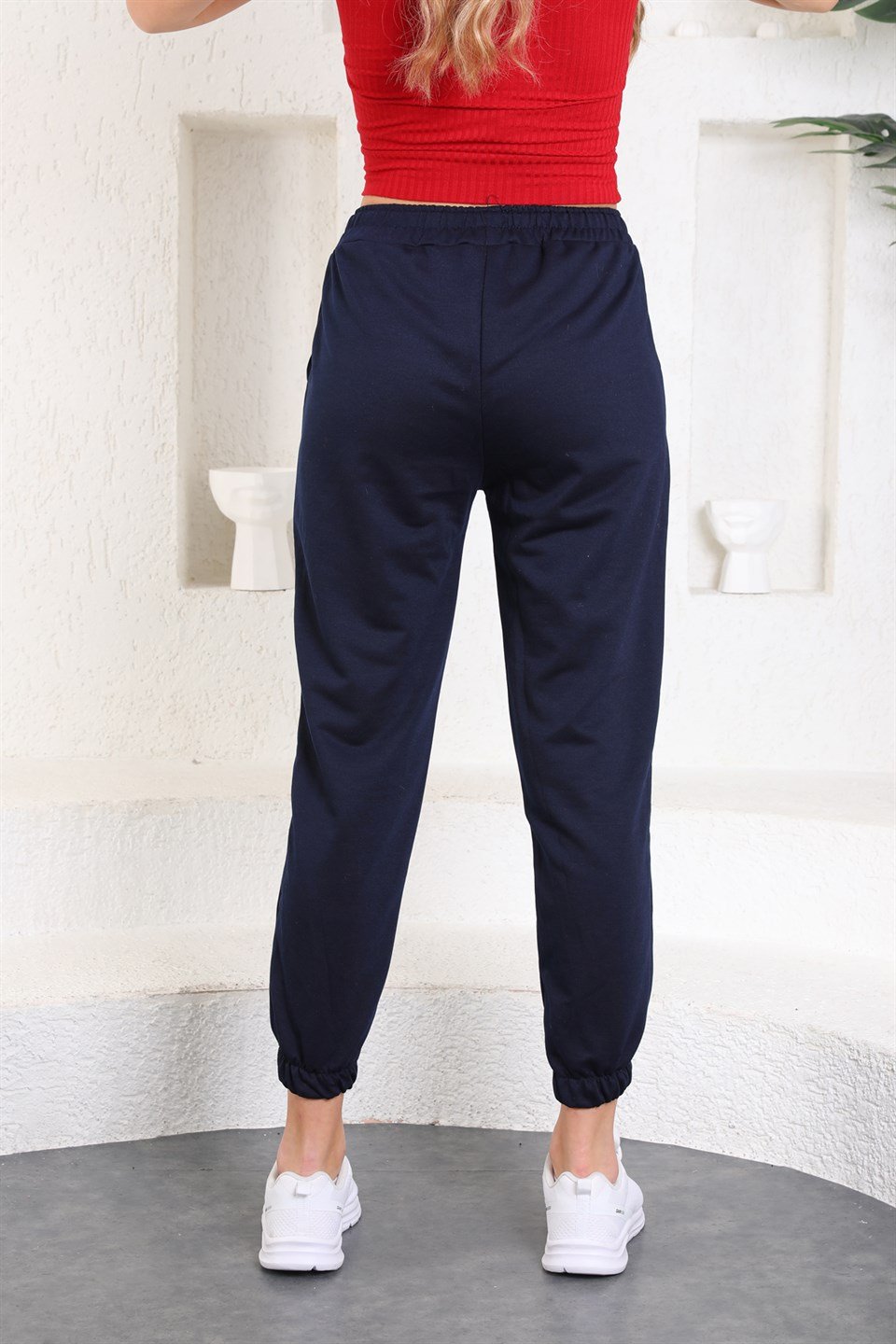 ea-Laci-L - Trend Lacivert Kadın Eşofman Altı - Jogger -westbound
