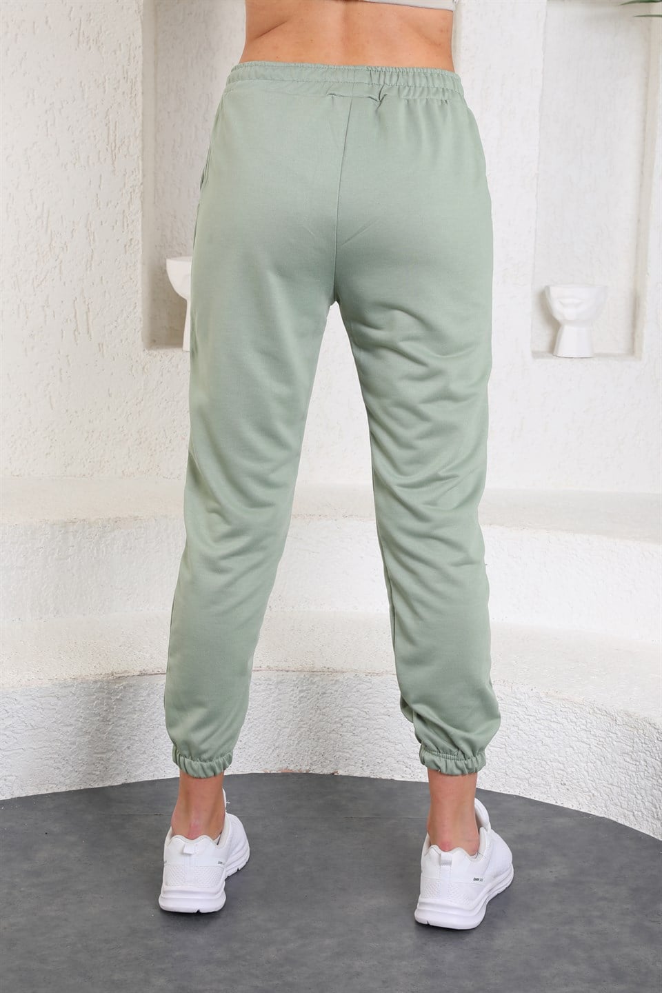 ea-Mint-XXL - Trend Mint Yeşili Kadın Eşofman Altı - Jogger -westbound