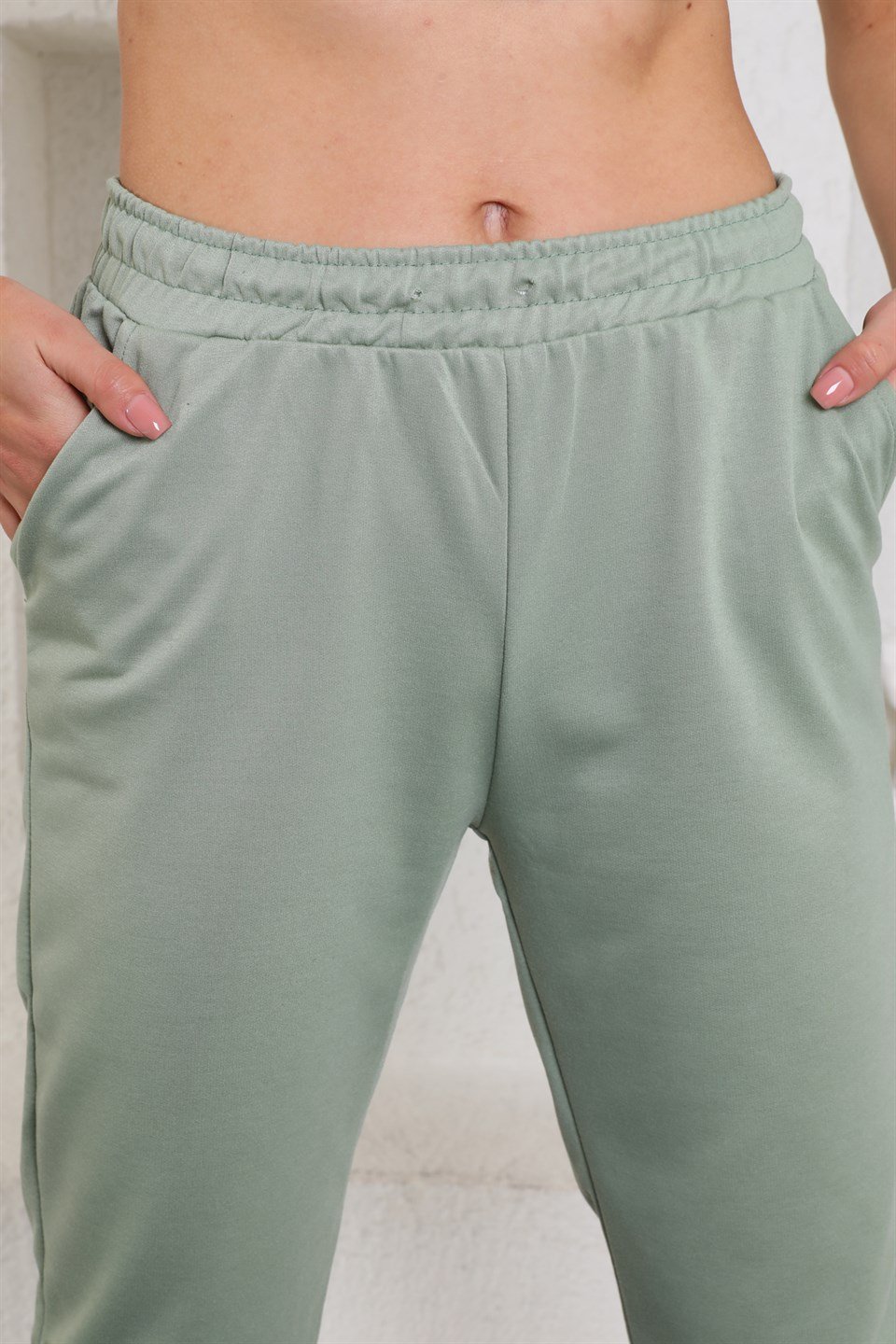 ea-Mint-XXL - Trend Mint Yeşili Kadın Eşofman Altı - Jogger -westbound