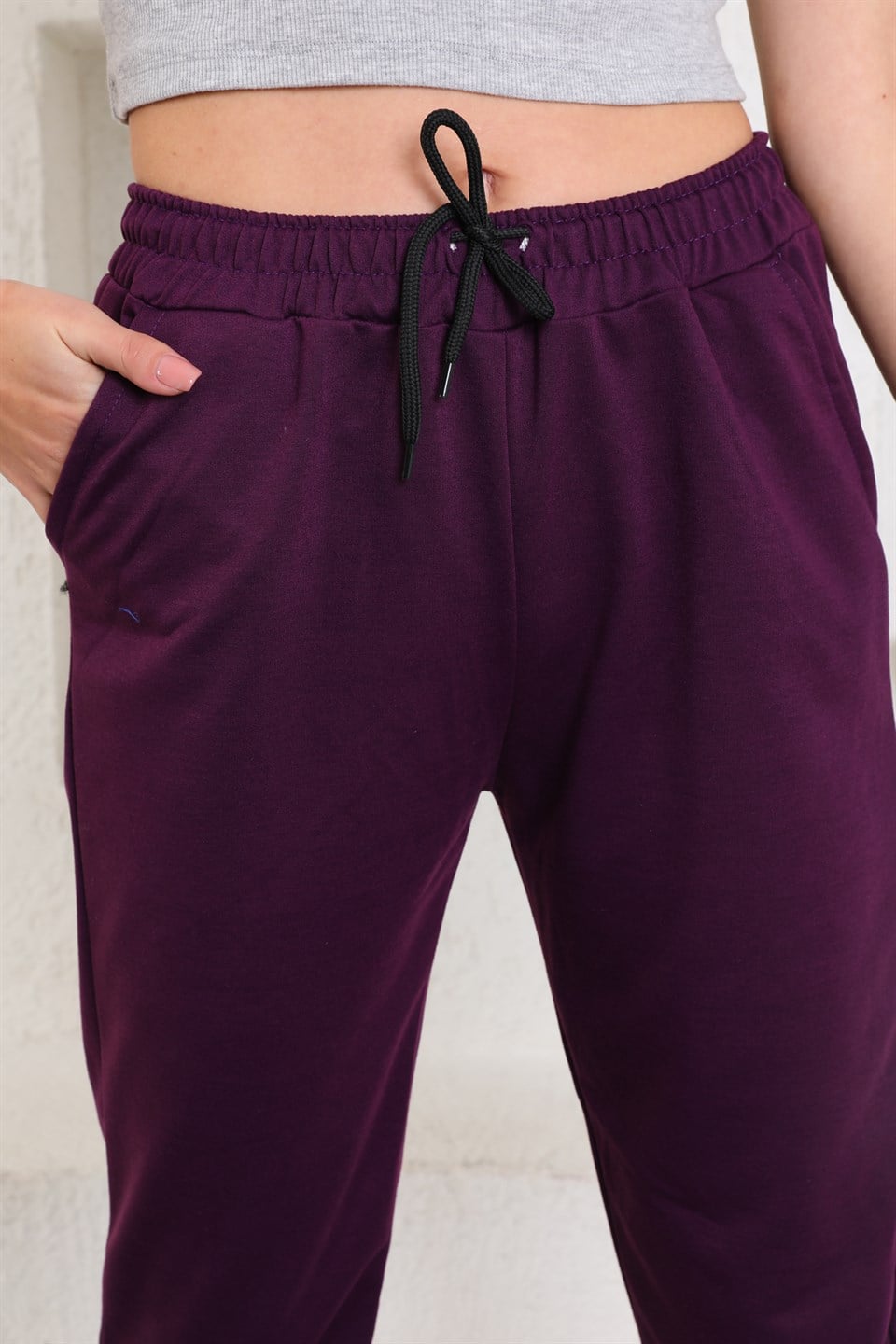 ea-Mor-M - Trend Mor Renk Kadın Eşofman Altı - Jogger -westbound