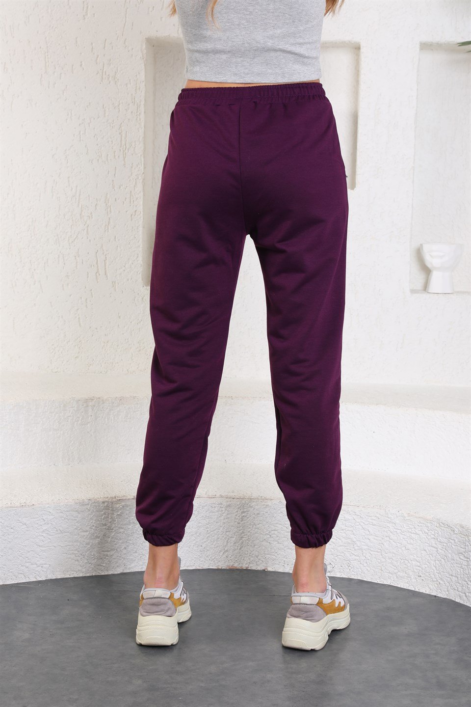 ea-Mor-M - Trend Mor Renk Kadın Eşofman Altı - Jogger -westbound