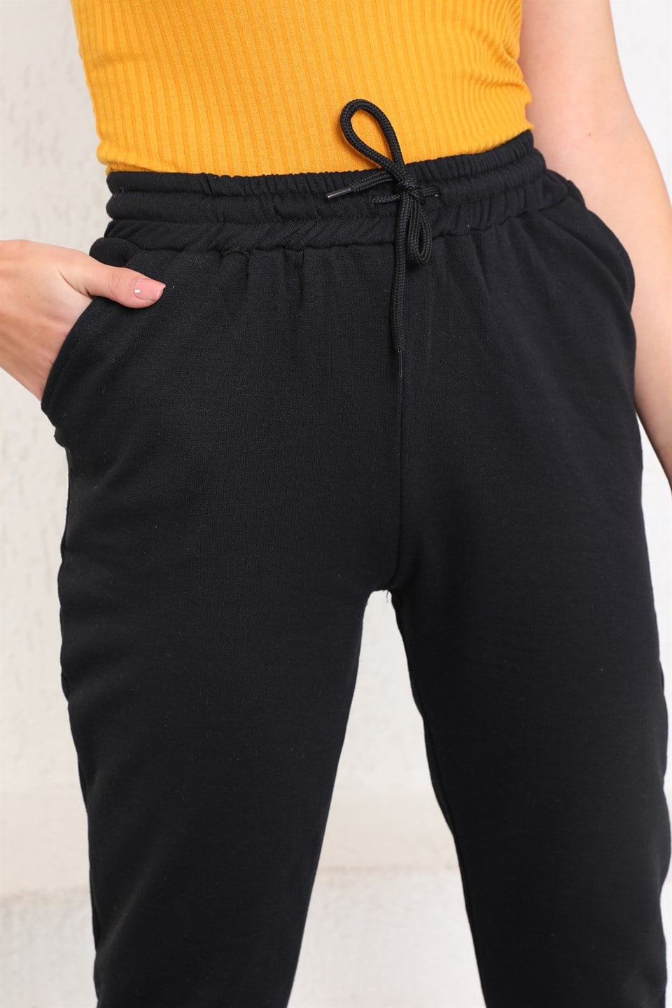 ea-Siyah-L - Trend Siyah Kadın Eşofman Altı - Jogger -westbound