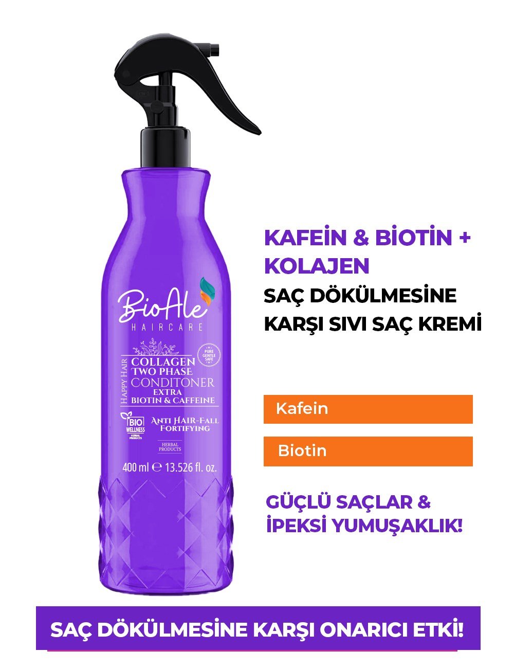 Bioale Dökülme Karşıtı Fön Suyu 400 ml